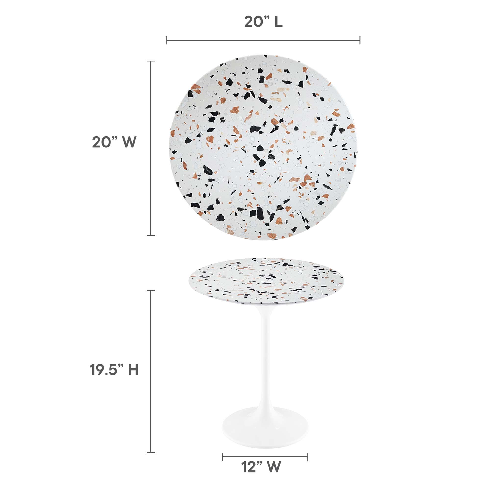 Modway EEI-5682-WHI-TER End-Tables - View #3