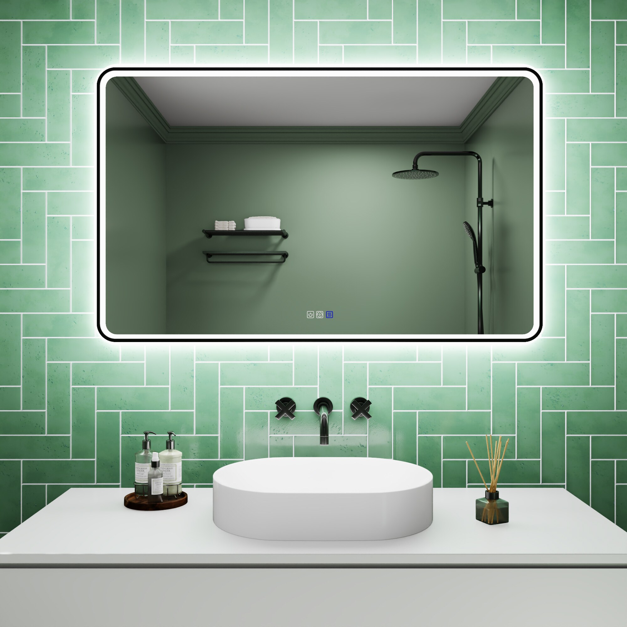 ExBrite EXBMV84830 Framed-Bath-Mirrors - View #16