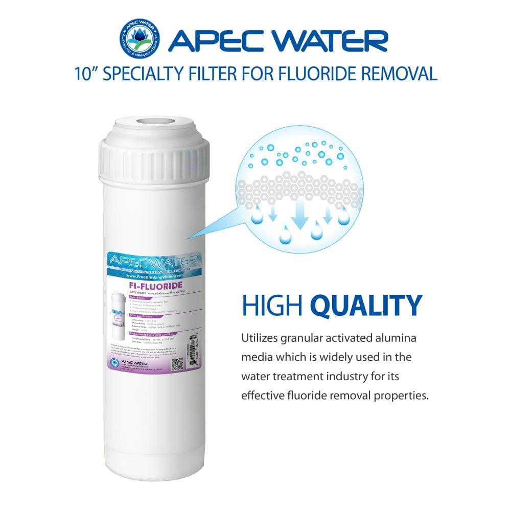 APEC 10" White Fluoride Reduction Water Filter