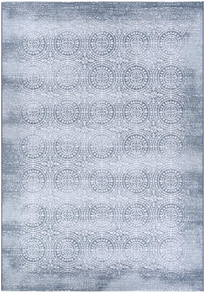 Slate Blue & Pearl Reversible Handmade Area Rug - 6'6" x 9'6"