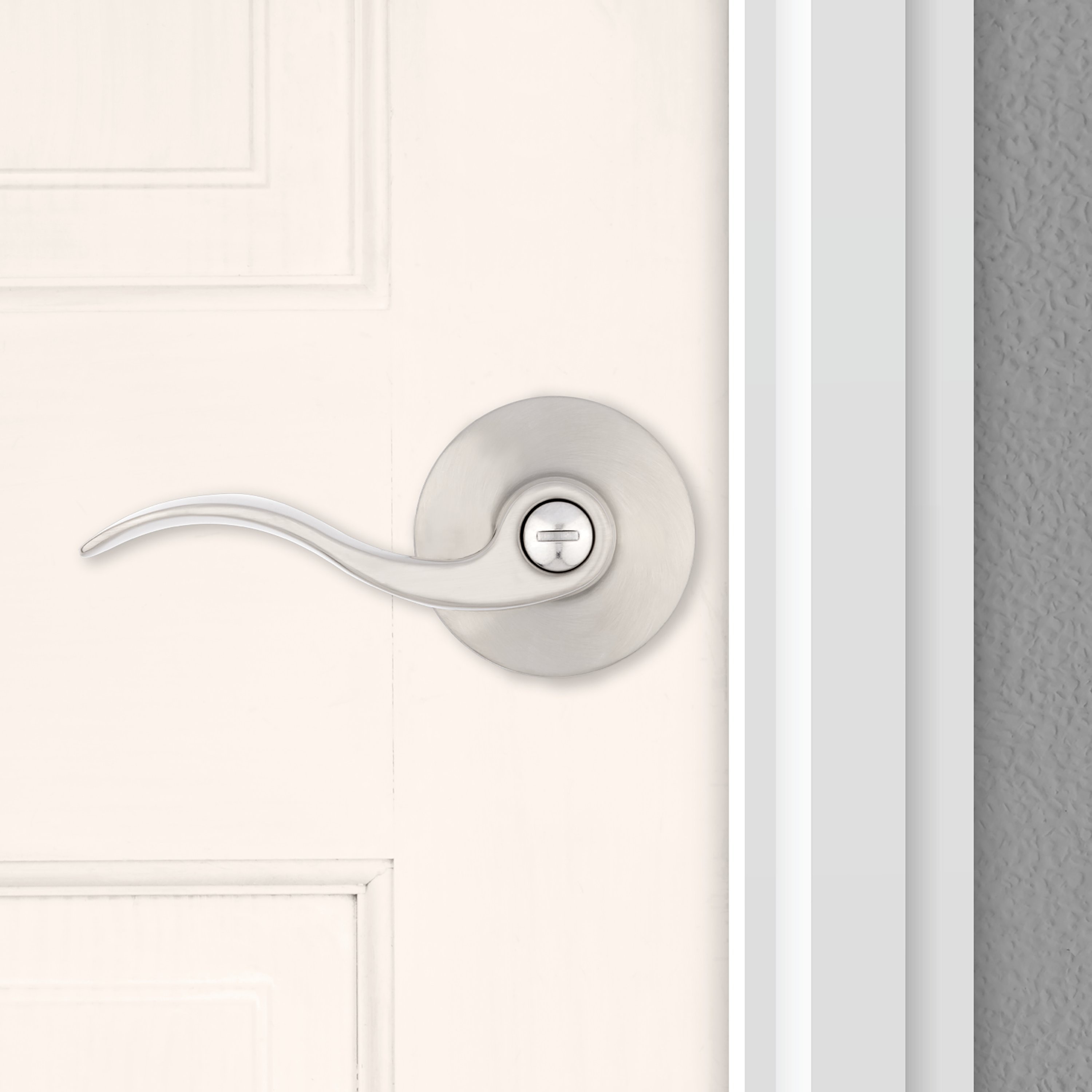 RELIABILT Olivia Satin Nickel Interior Bed/Bath Privacy Door Handle