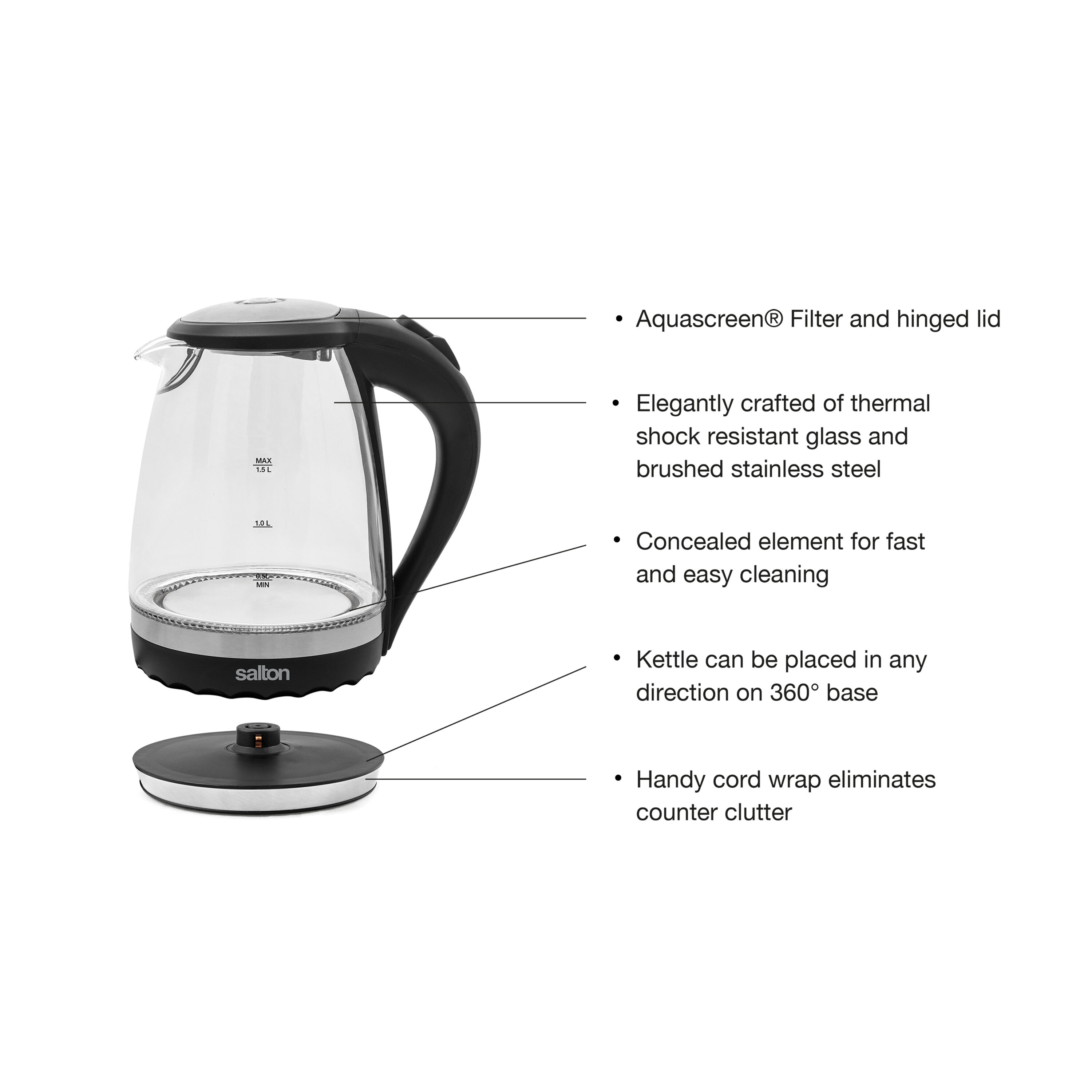 Retro Electric Kettle Temperature Control 1.8L Large Capacity with Watch  Stainless Steel Smart Electric Kettles (Color : Cream Color, Size : USA)