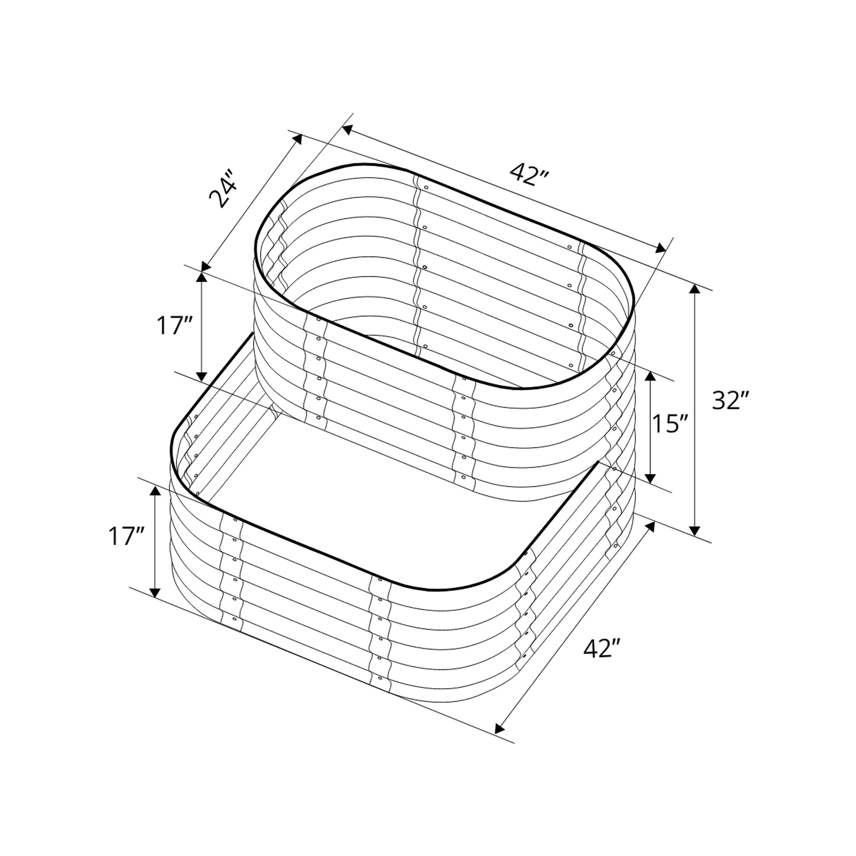 Vego Garden VBCA3535G Raised-Garden-Beds - View #5
