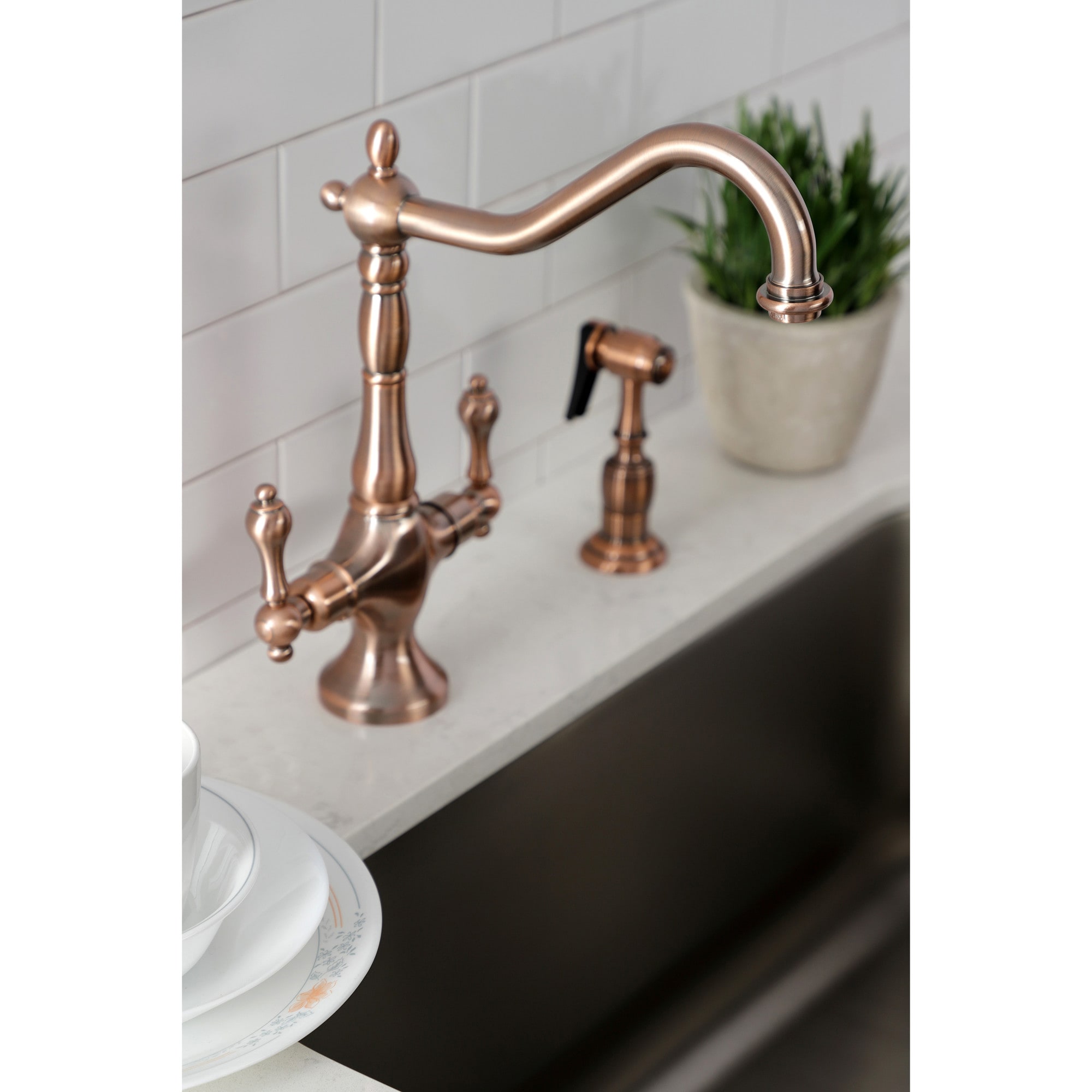 Kingston Brass WLKS177ALBSAC Kitchen-Faucets - View #7