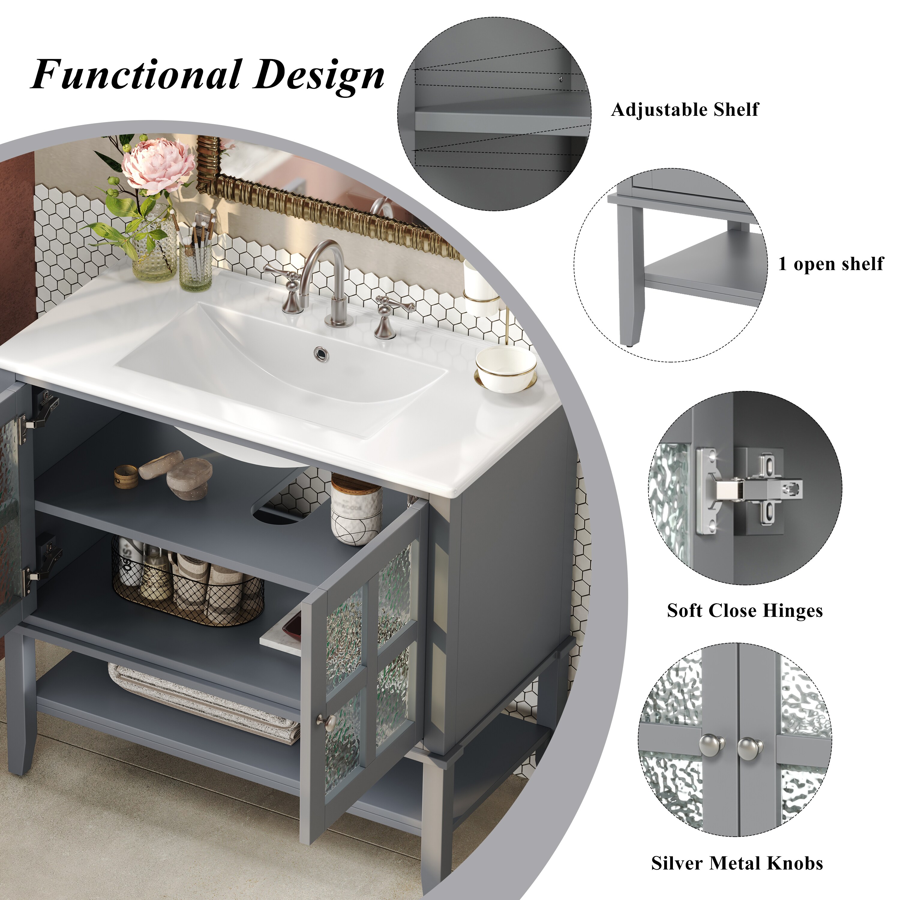 WELLFOR EX-CJ84 Bath-Vanity-Combo - View #4