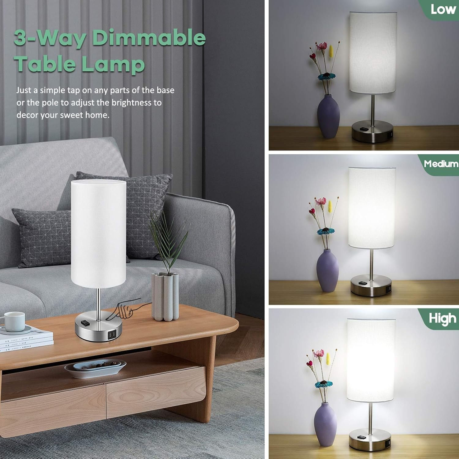 Nordic Hygge B08GCG3N7T Table-Lamps - View #2