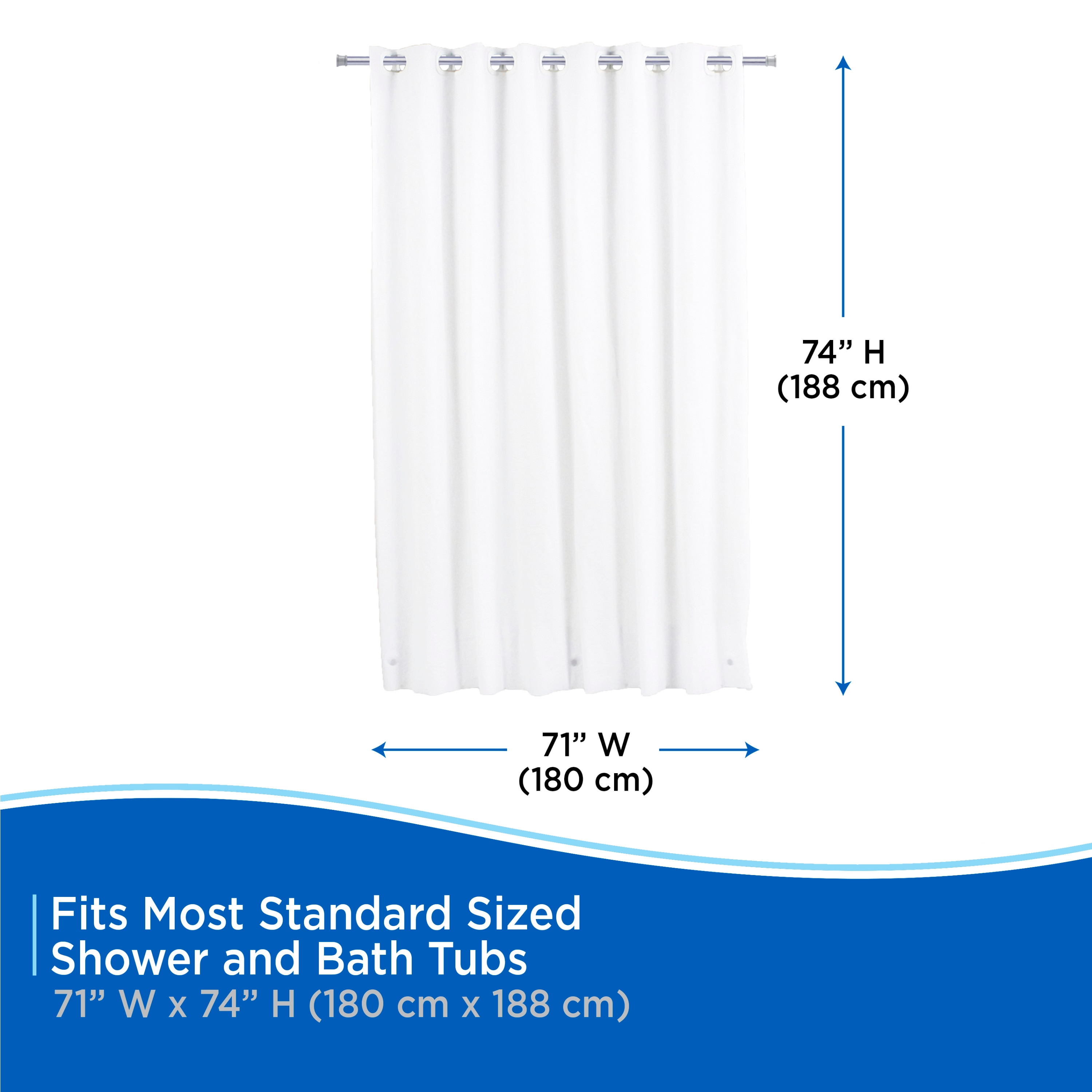 Kenney KN61377 Shower-Curtains-Liners - View #7