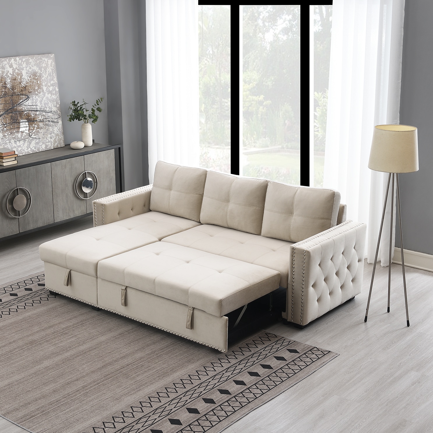 FARATI 7102-SOFA-BEIGE Sofas-Loveseats - View #3