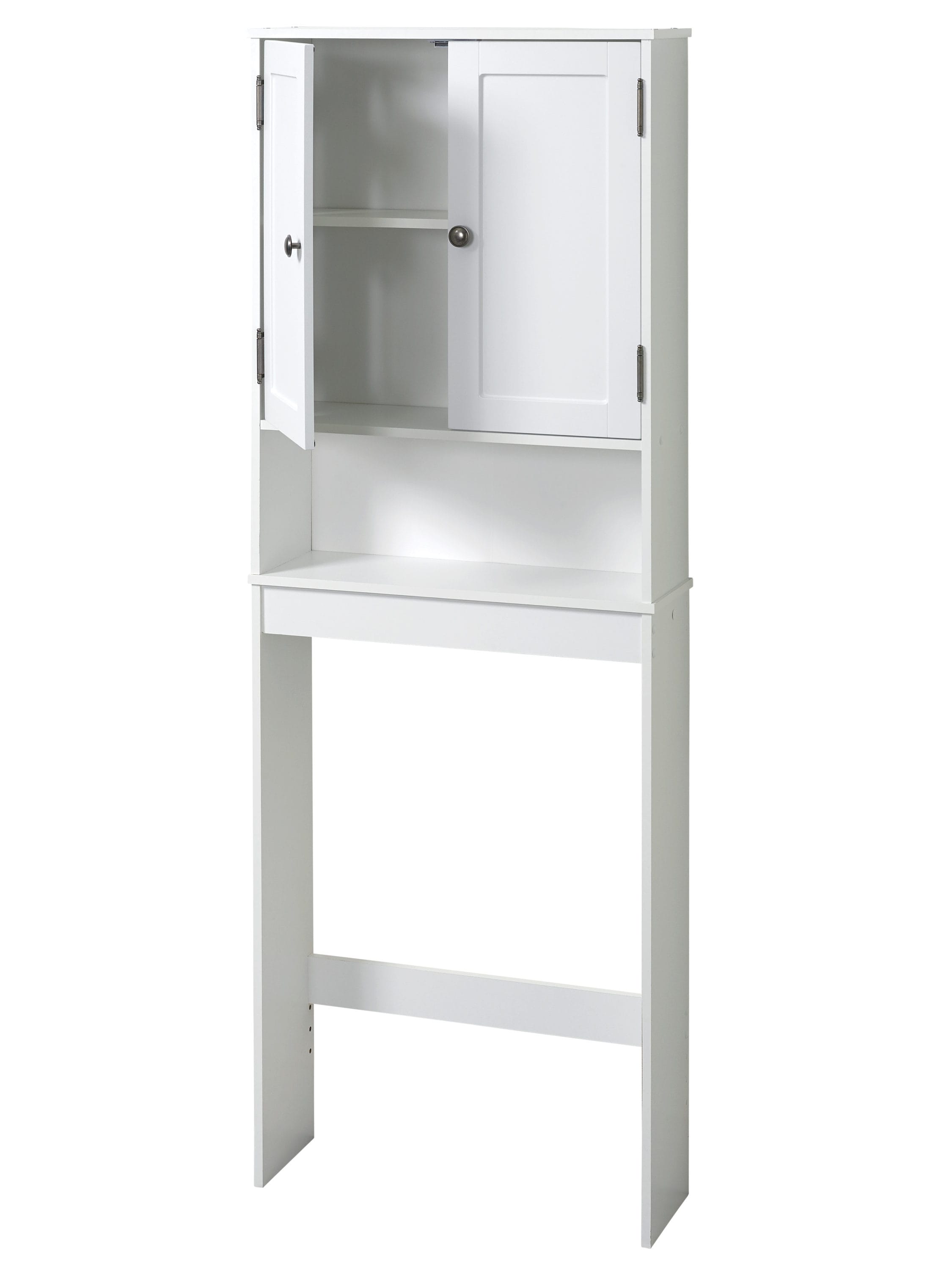 Over The Toilet Storage with 2 Doors & Adjustable Shelf, Free Standing  Toilet Rack Space-Saving Collect Cabinet, Bathroom Furniture