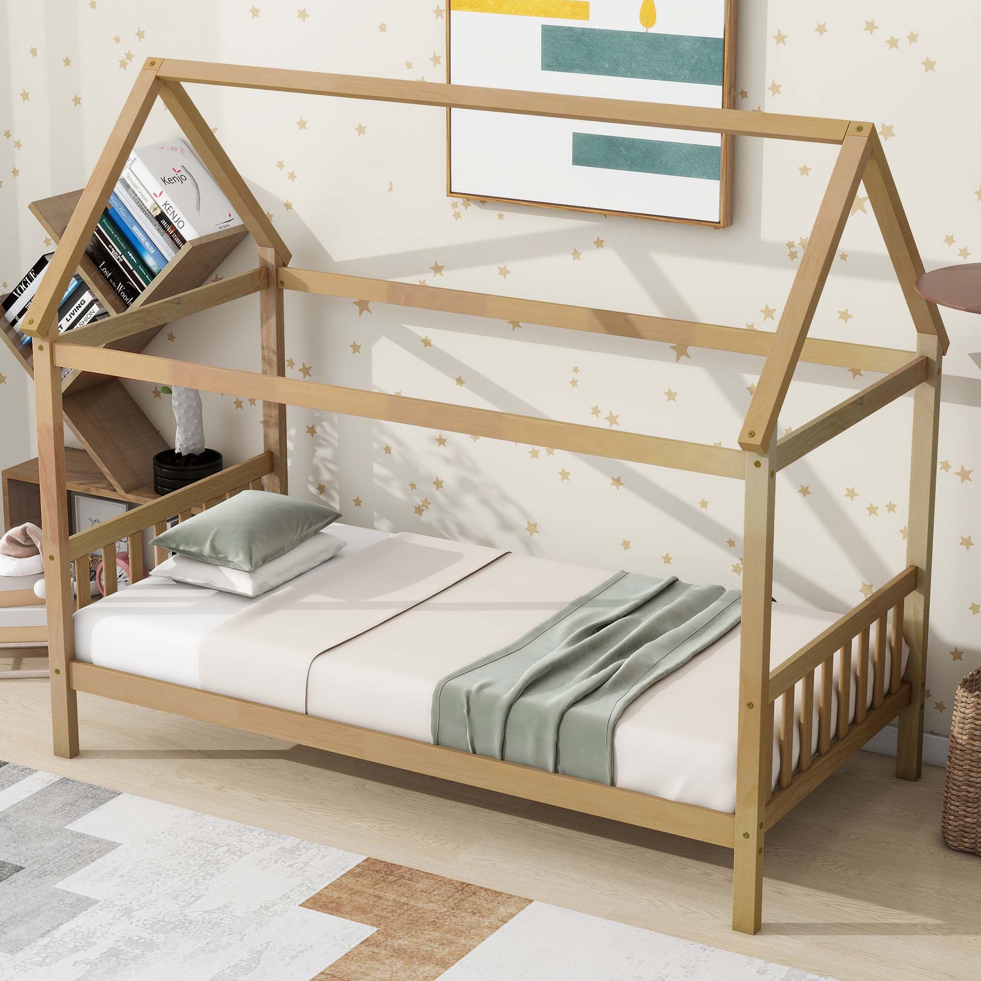 Sunrinx MG11-BD-18 White Oak Twin over twin Bunk Bed