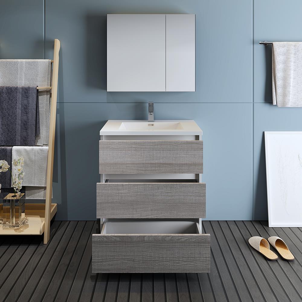 Fresca FVN9330HA Bath-Vanity-Combo - View #3