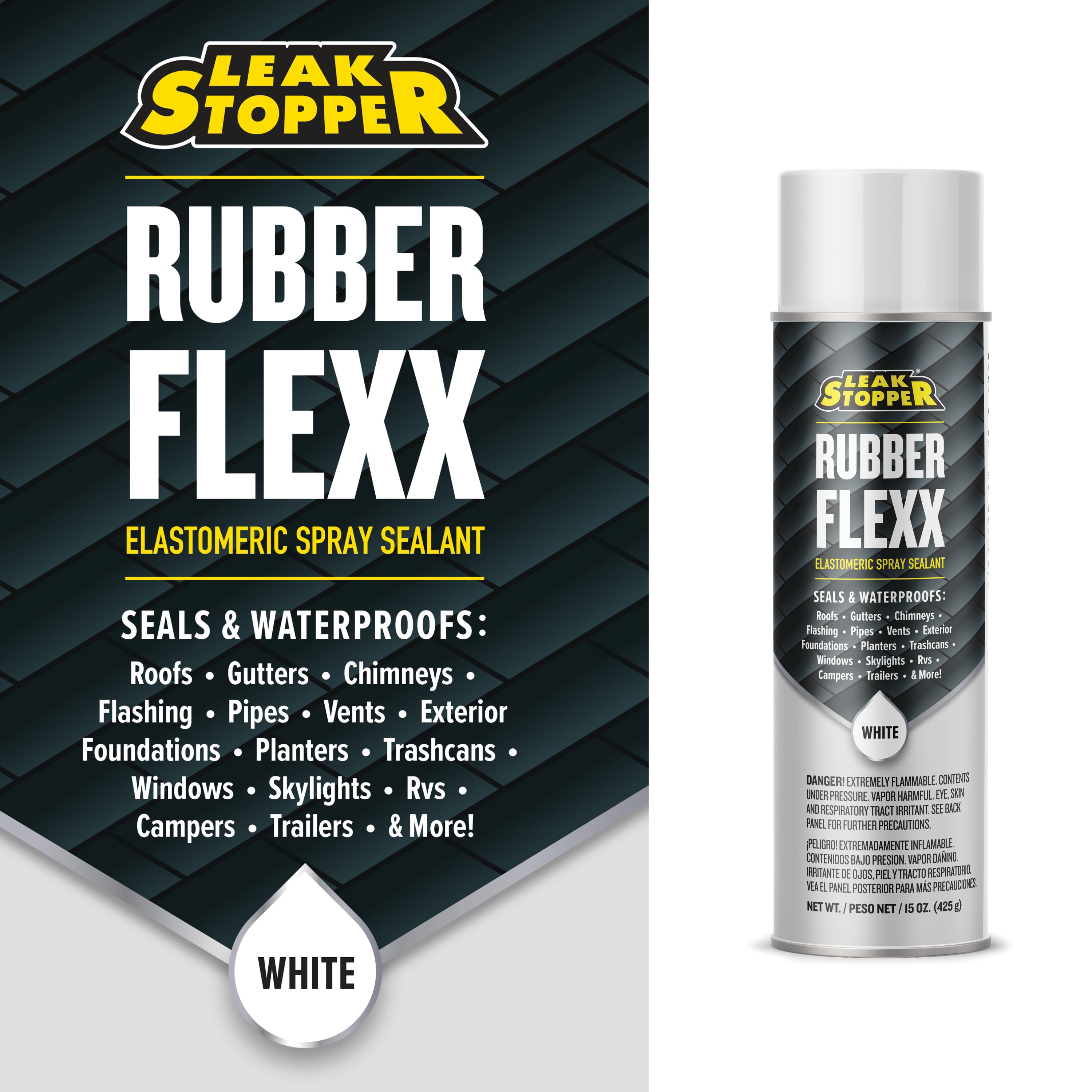 LEAK STOPPER Rubber Flexx 15-fl oz Waterproof Roof Sealant LEAK STOPPER Rubber Flexx 15-fl oz Waterproof Roof Sealant