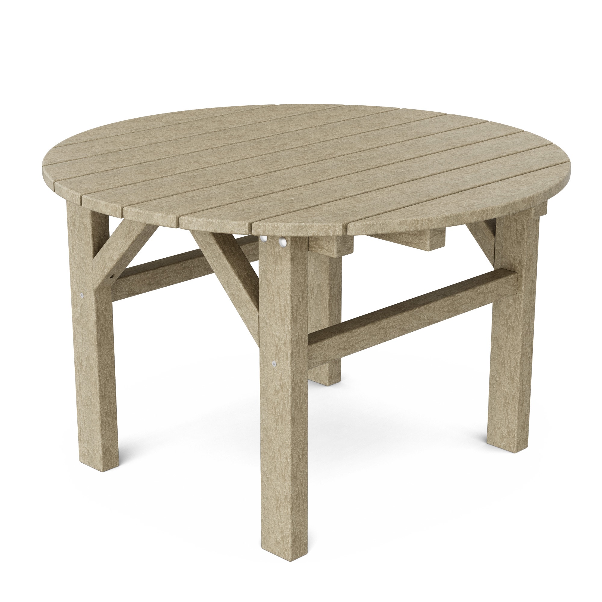 Wildridge LCC-220-WW Classic Round Coffee Table 33-in W x 33-in L