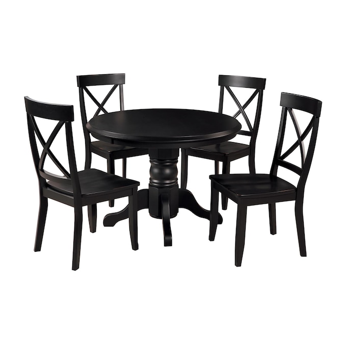 Home Styles In The Dining Room Sets, Black Circle Dining Table And Chairs