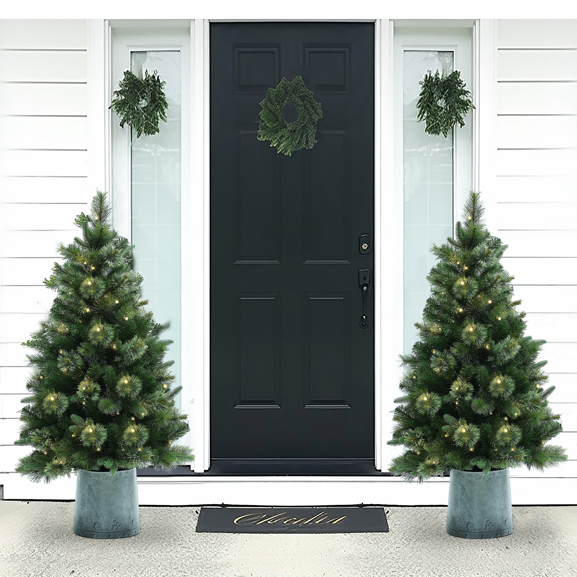 LuxenHome WHAP1787 Artificial-Christmas-Trees - View #6