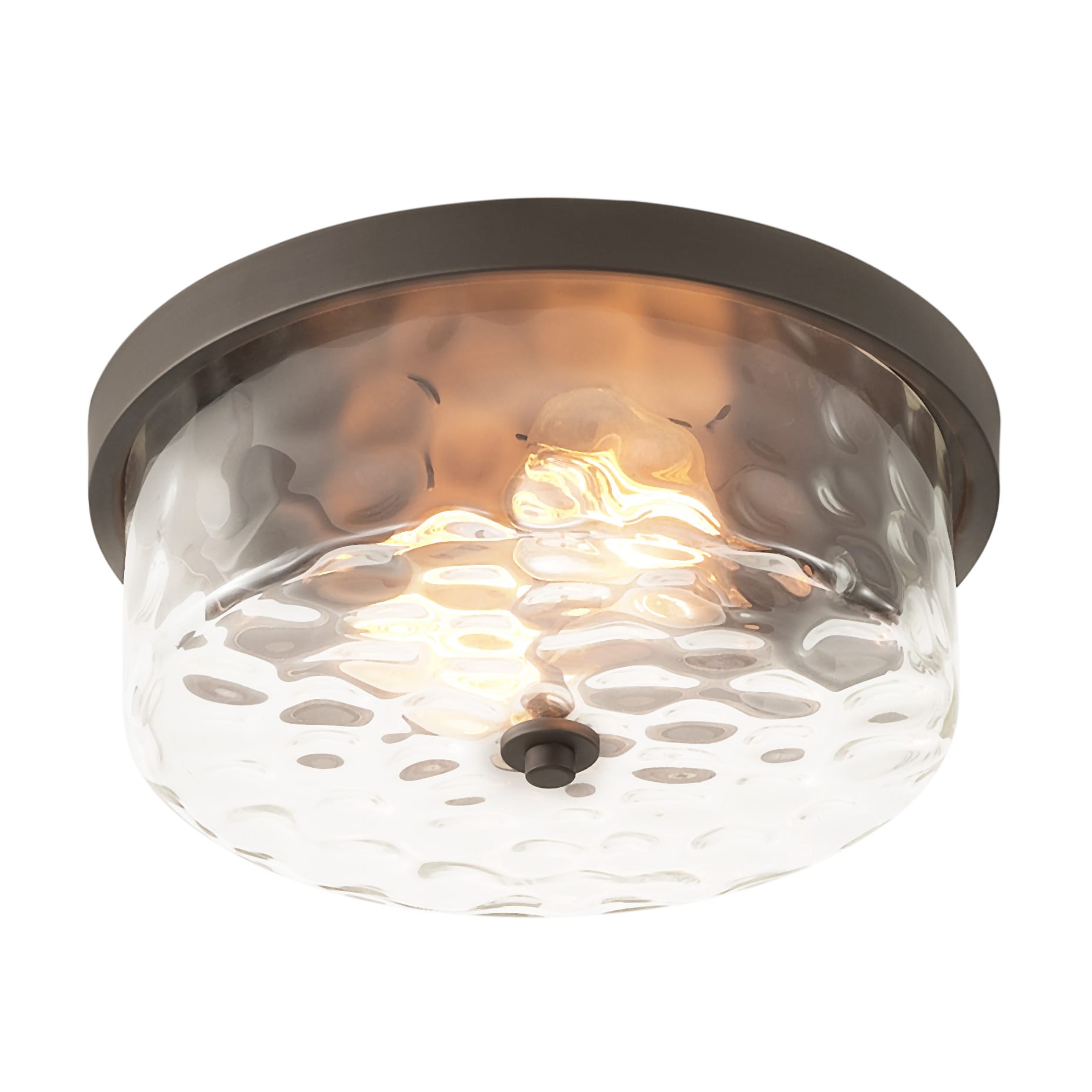 Aiwen 2-Light Bronze Led, Flush Mount Light C-NW-CL1903 at Lowes.com