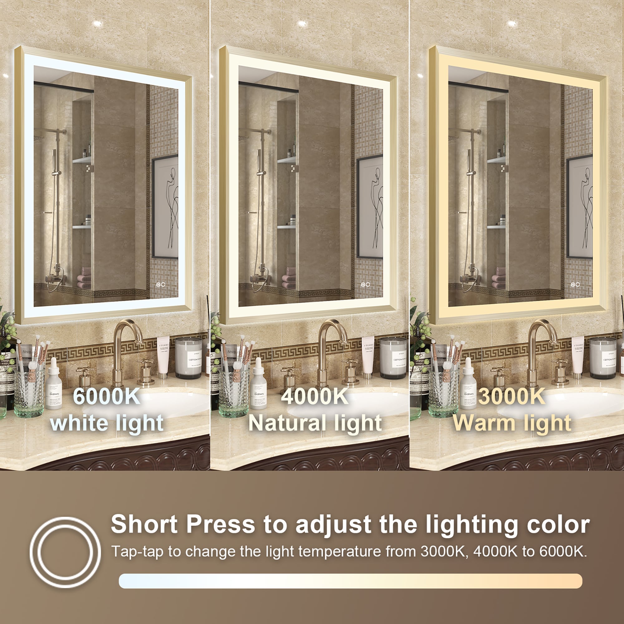Forclover JSEX2836-BX1 Framed-Bath-Mirrors - View #6