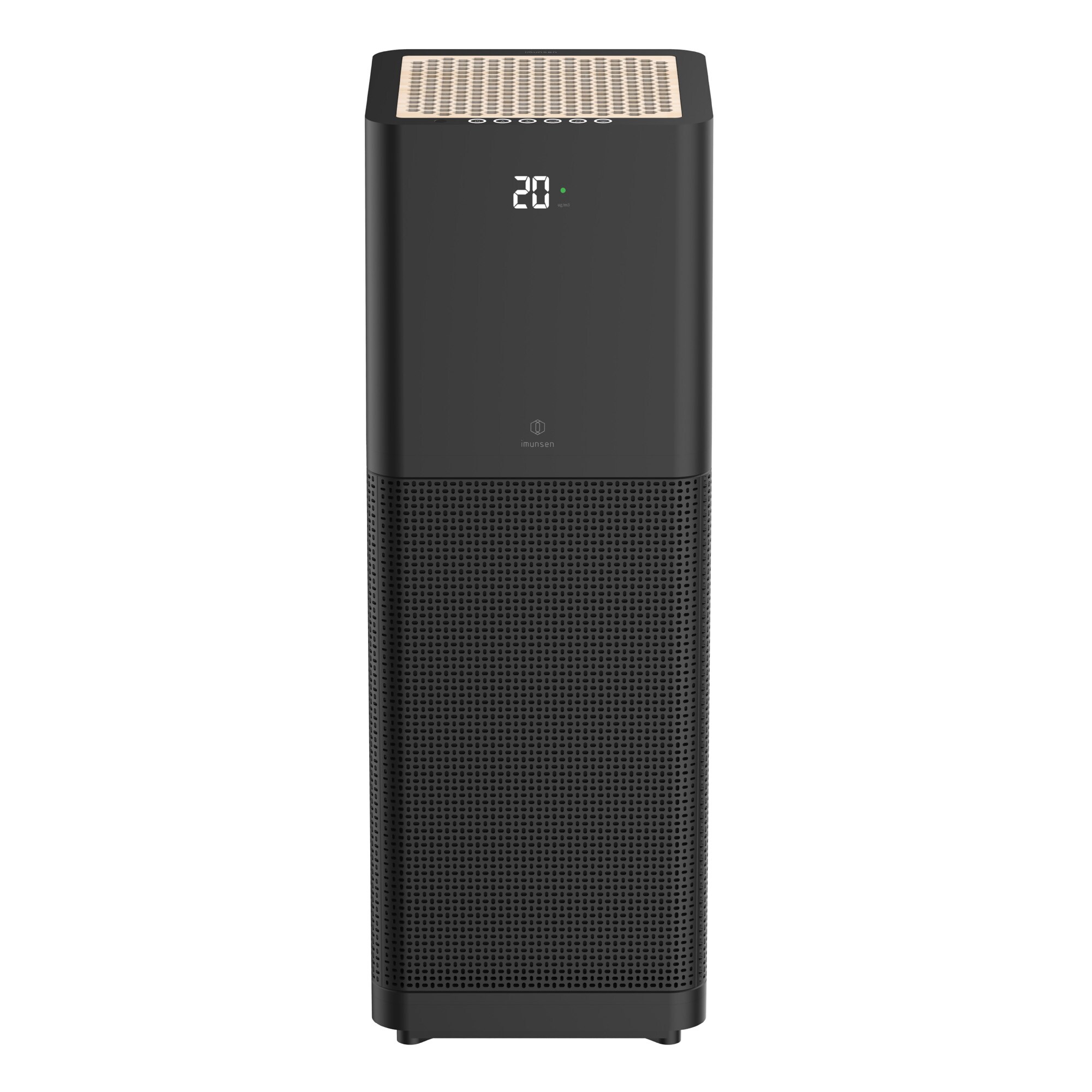 IMUNSEN M-001TB Mtower 3 -Speed Black True HEPA Air Purifier (Covers: 1240-sq ft )