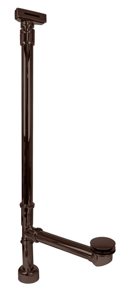 WESTBRASS D3261BJLD-12 Bath Waste and Overflow Linear Ball Joint Tip-toe Drain with Ada Approved, 22" Make-up Fully Finished In Oil Rubbed Bronze