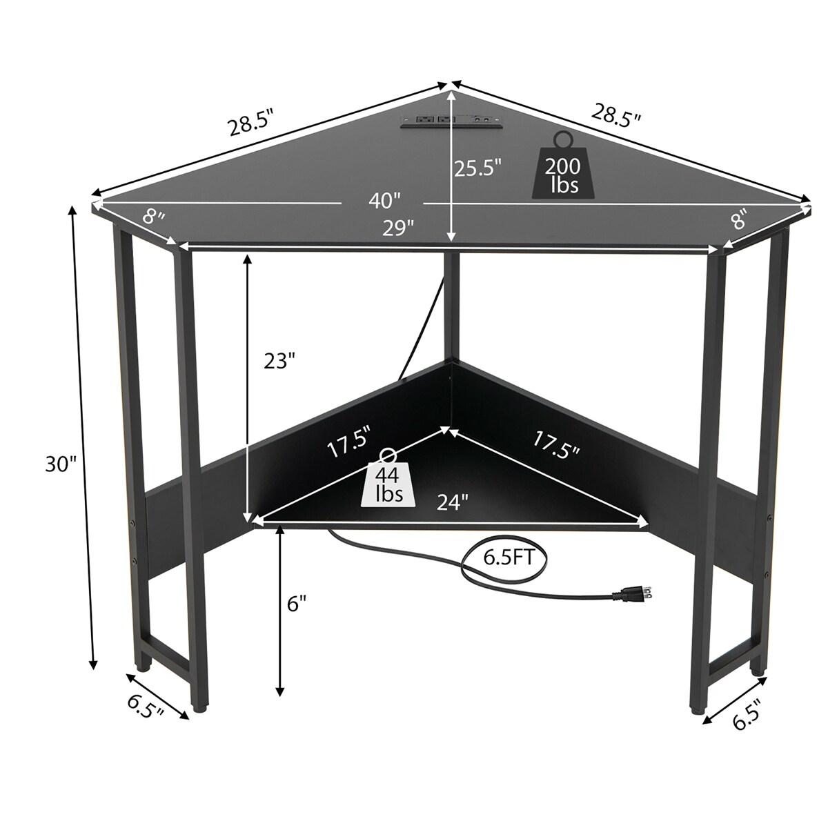 Costway JV10615US-DK desks - View #4