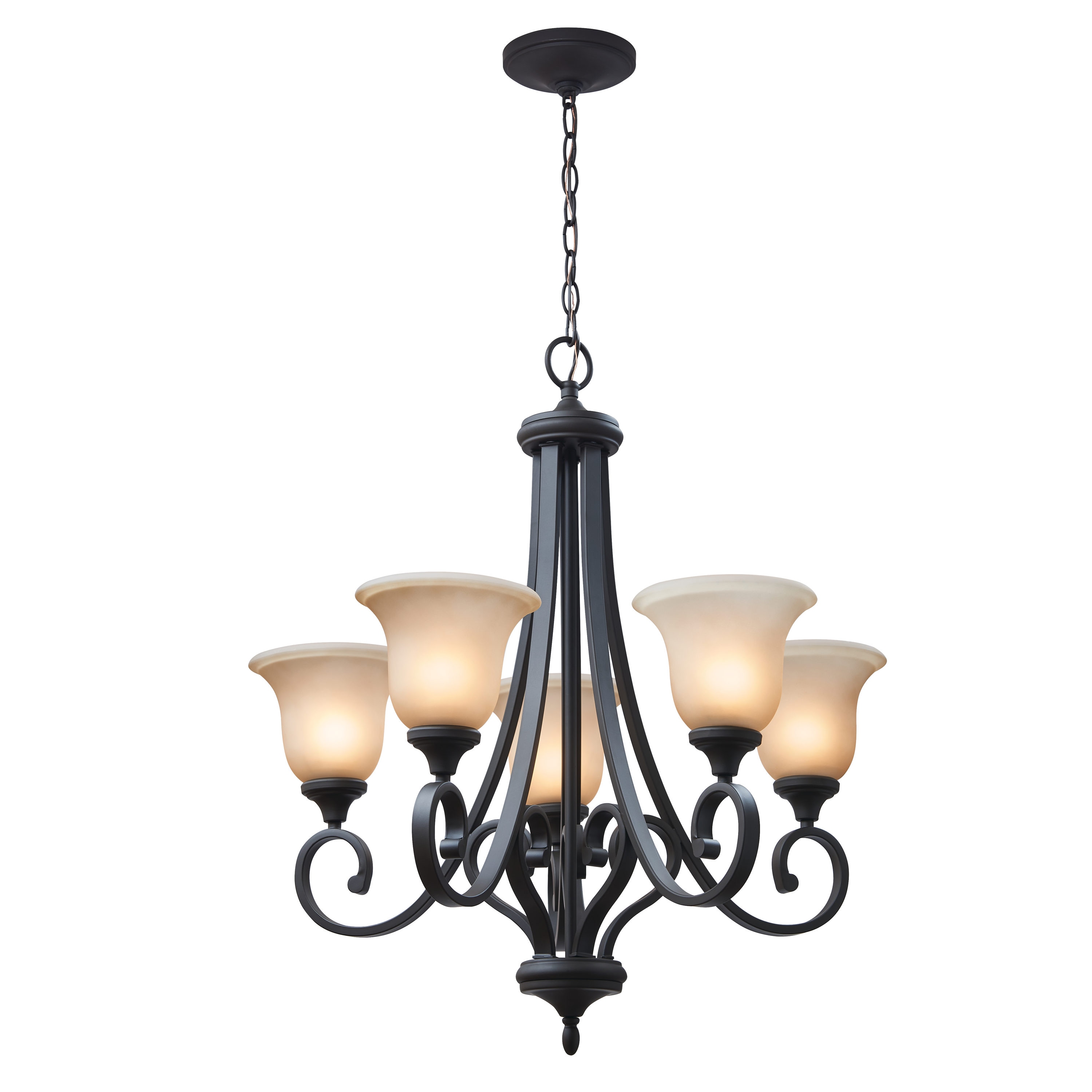 Kichler Monroe 5-Light Olde Bronze Traditional Chandelier