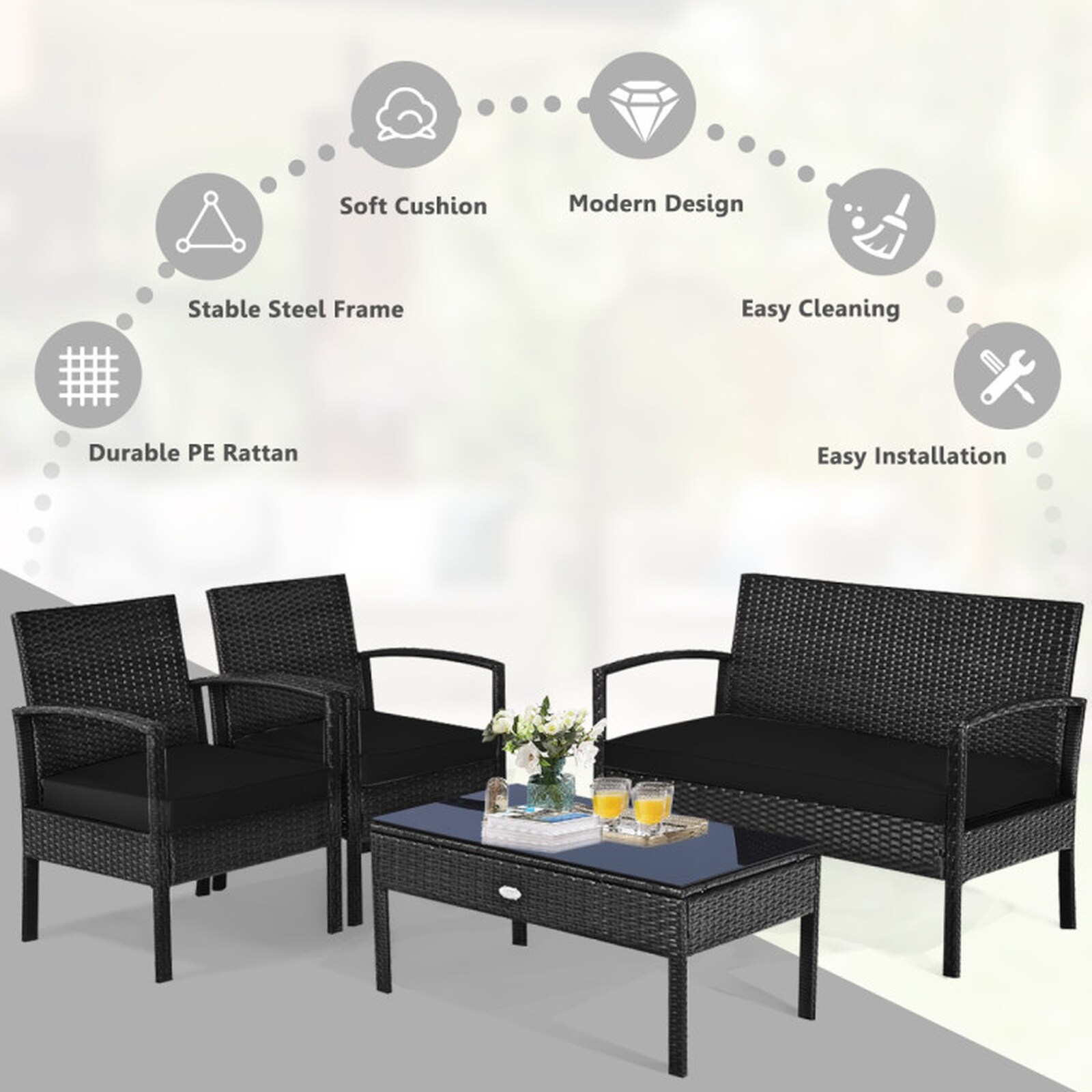 SUGIFT LW102SUGHY1763 Patio-Conversation-Sets - View #4