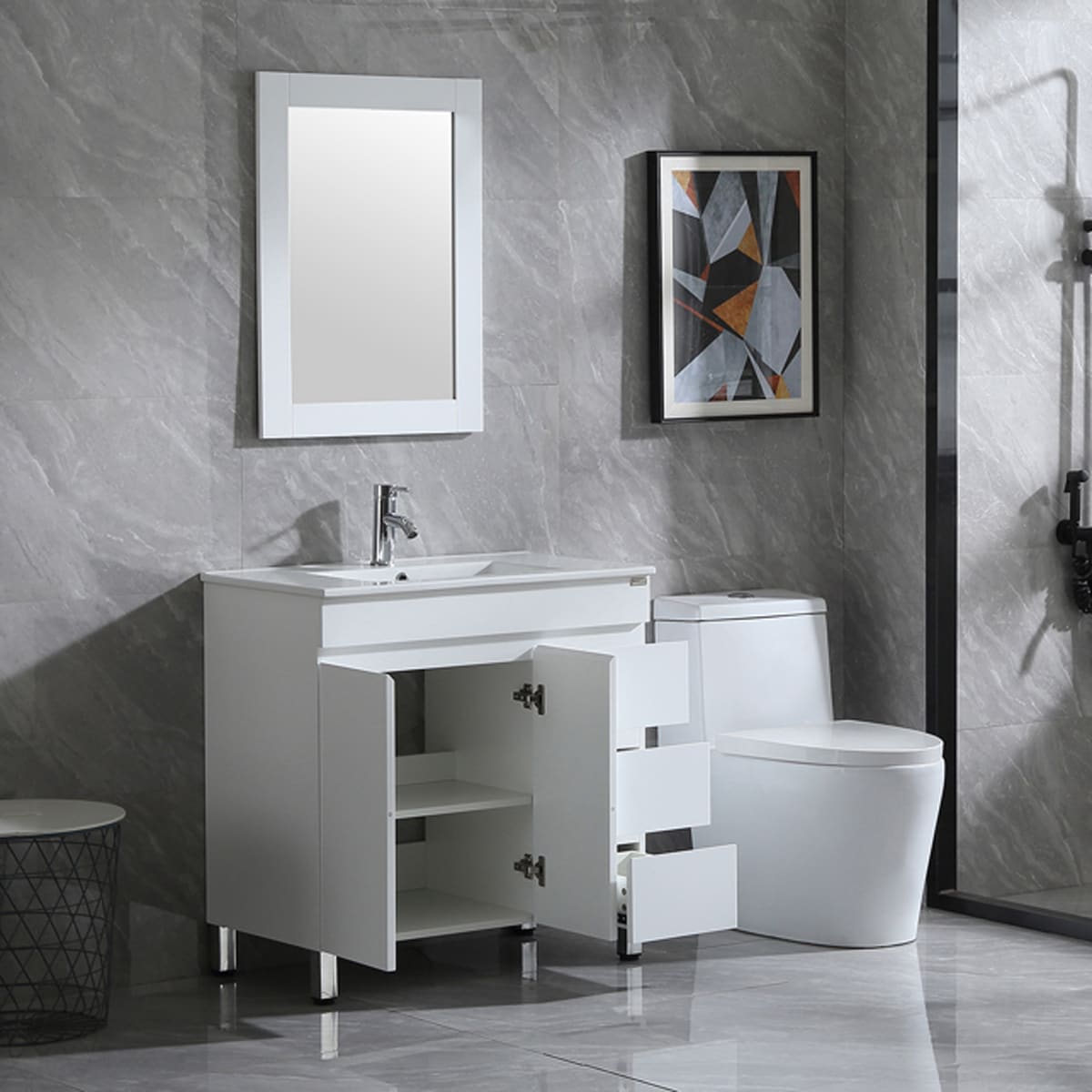 WONLINE USBR4569+USBR4575 Bath-Vanity-Combo - View #6