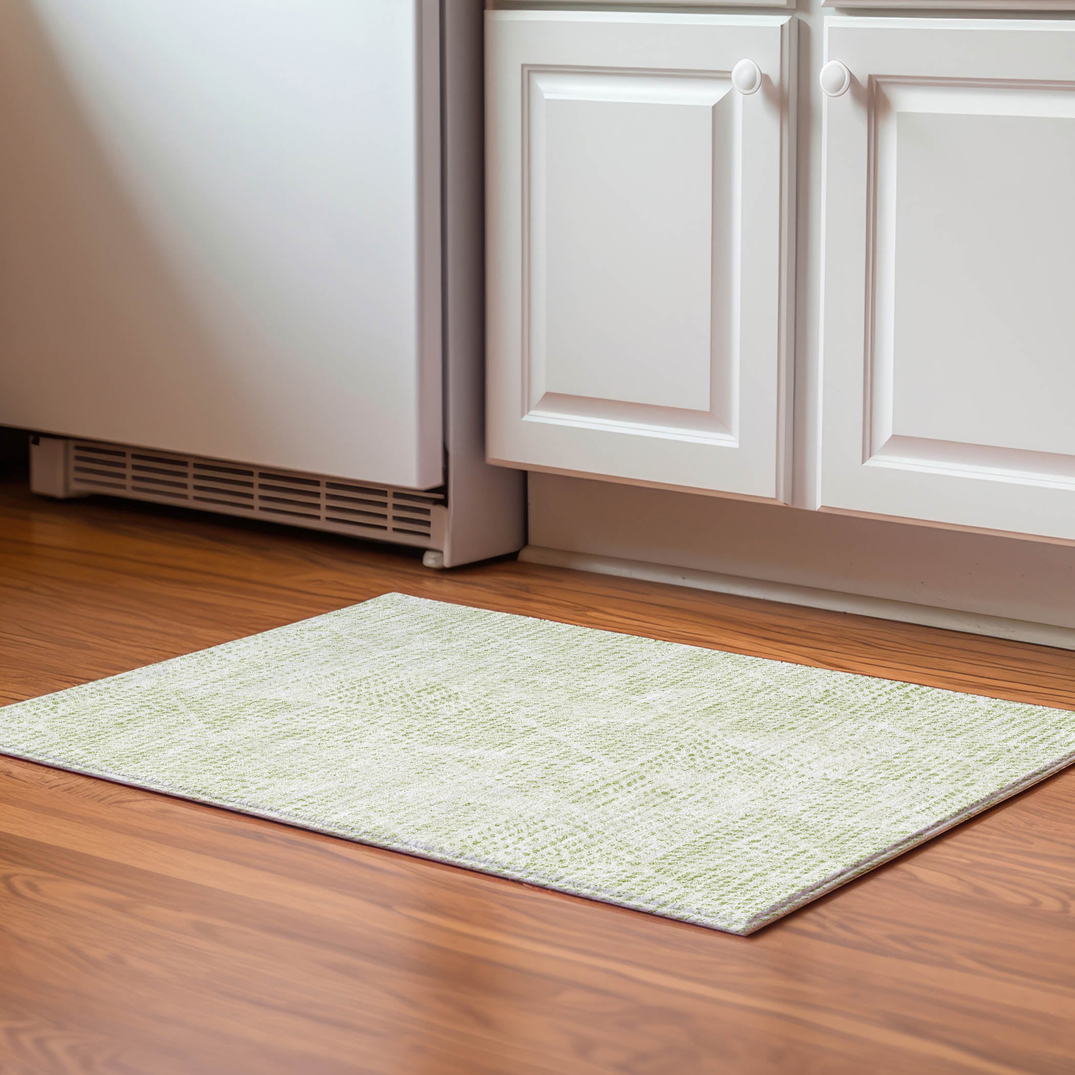 Addison Rugs AMF591AL20X30 Mayfield AMF591AL 2 x 3 (ft) Loomed Polyester Aloe Rectangular Indoor Geometric Machine washable Area rug