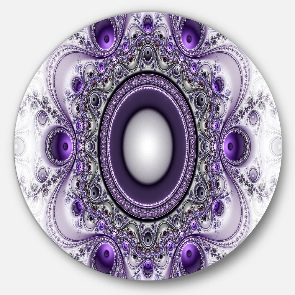 Fractal Art Abstract Home Decor Purple Blue Metal Light Switch Plate Cover 