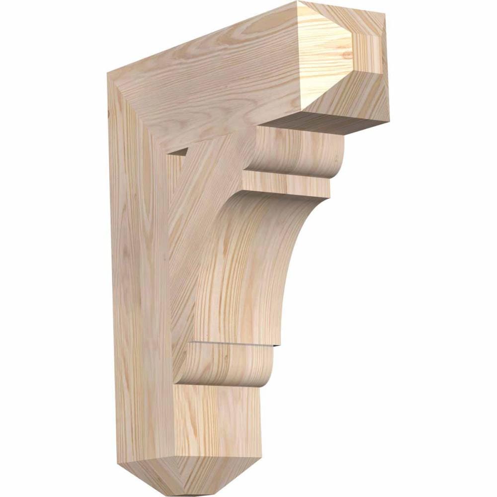 Ekena Millwork BKT06X20X24OLY04SDF Olympic craftsman smooth 5-1/2-in x 20-in x 24-in Douglas fir Brown Wood Standard bracket