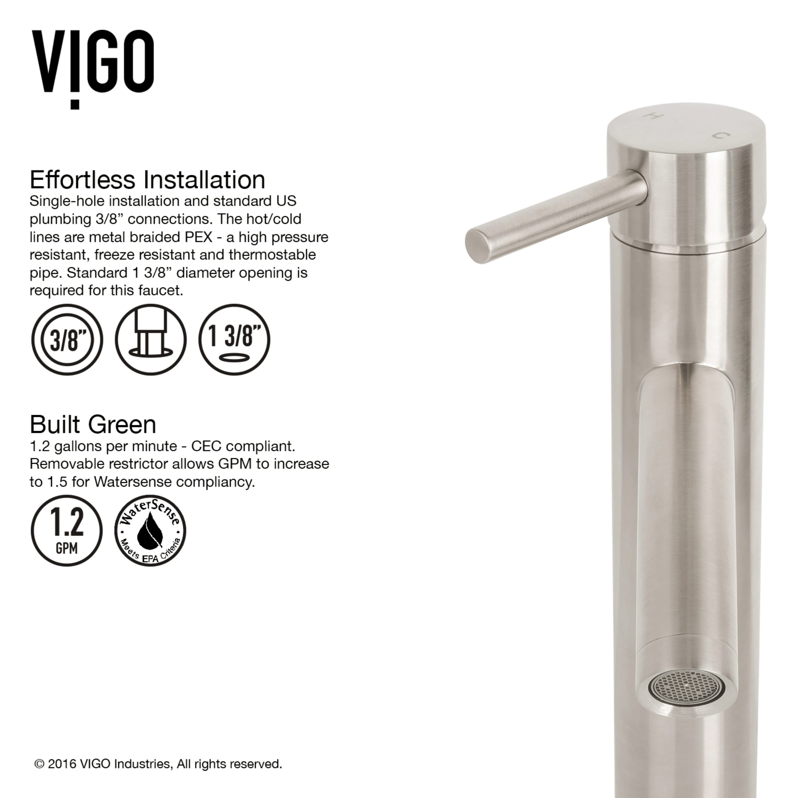 Titanium Gray Rectangular Glass Vessel Sink with Brushed Nickel Faucet
