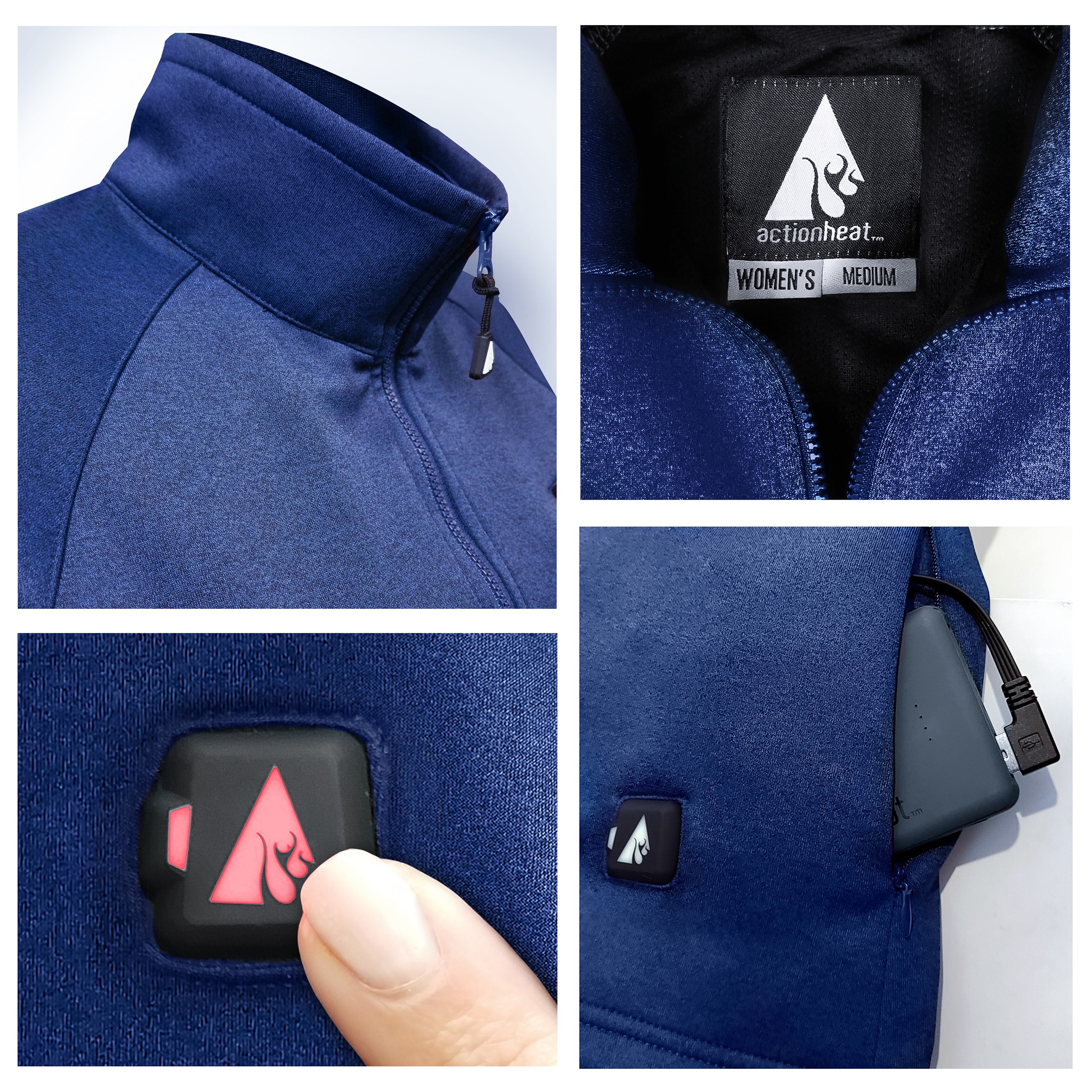 ActionHeat AH-ZTOP-5V-W-B-M Tops-Shirts - View #5