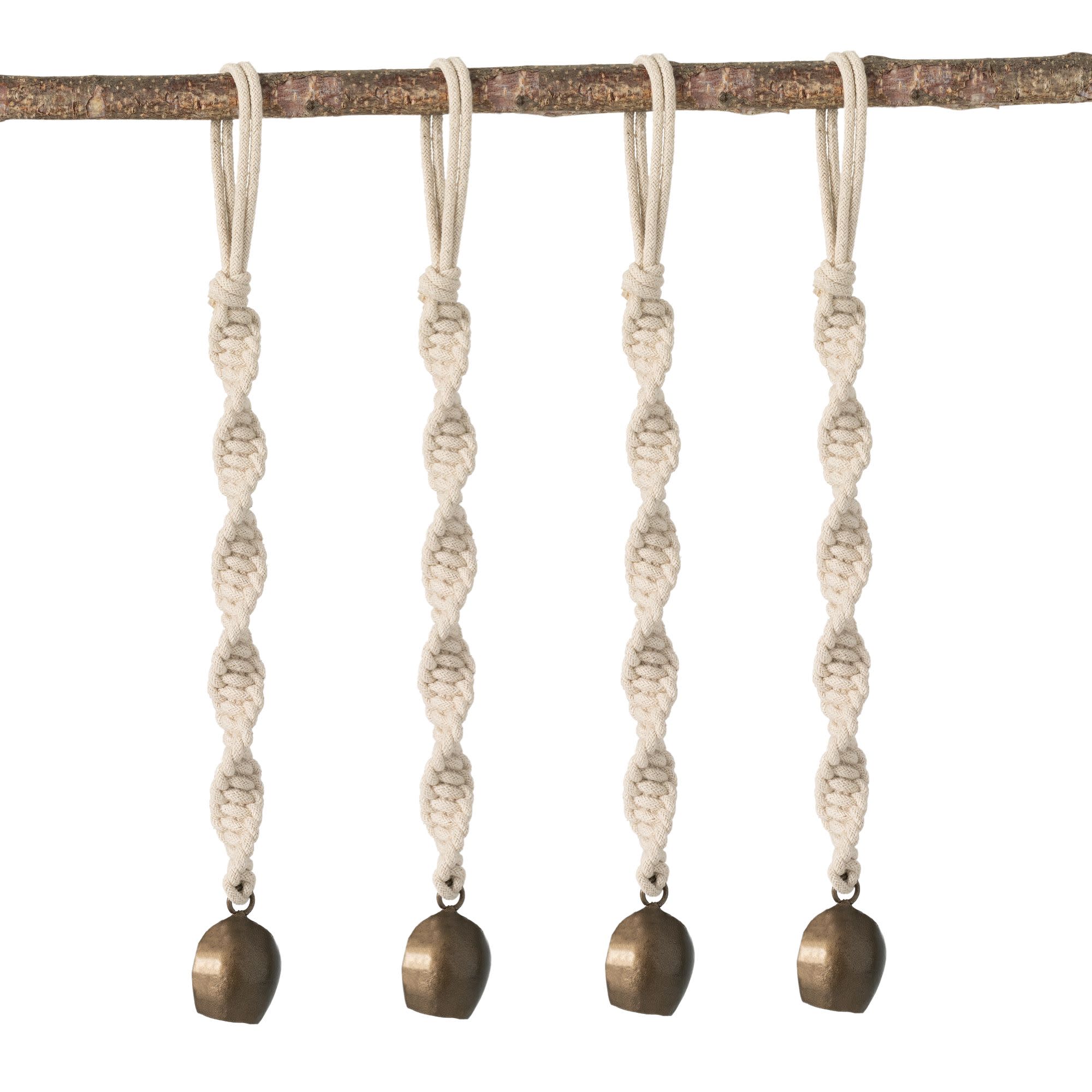 Sullivans OR10756KIT 4 -Pack Off-white Bell Standard Indoor Ornament set Shatterproof
