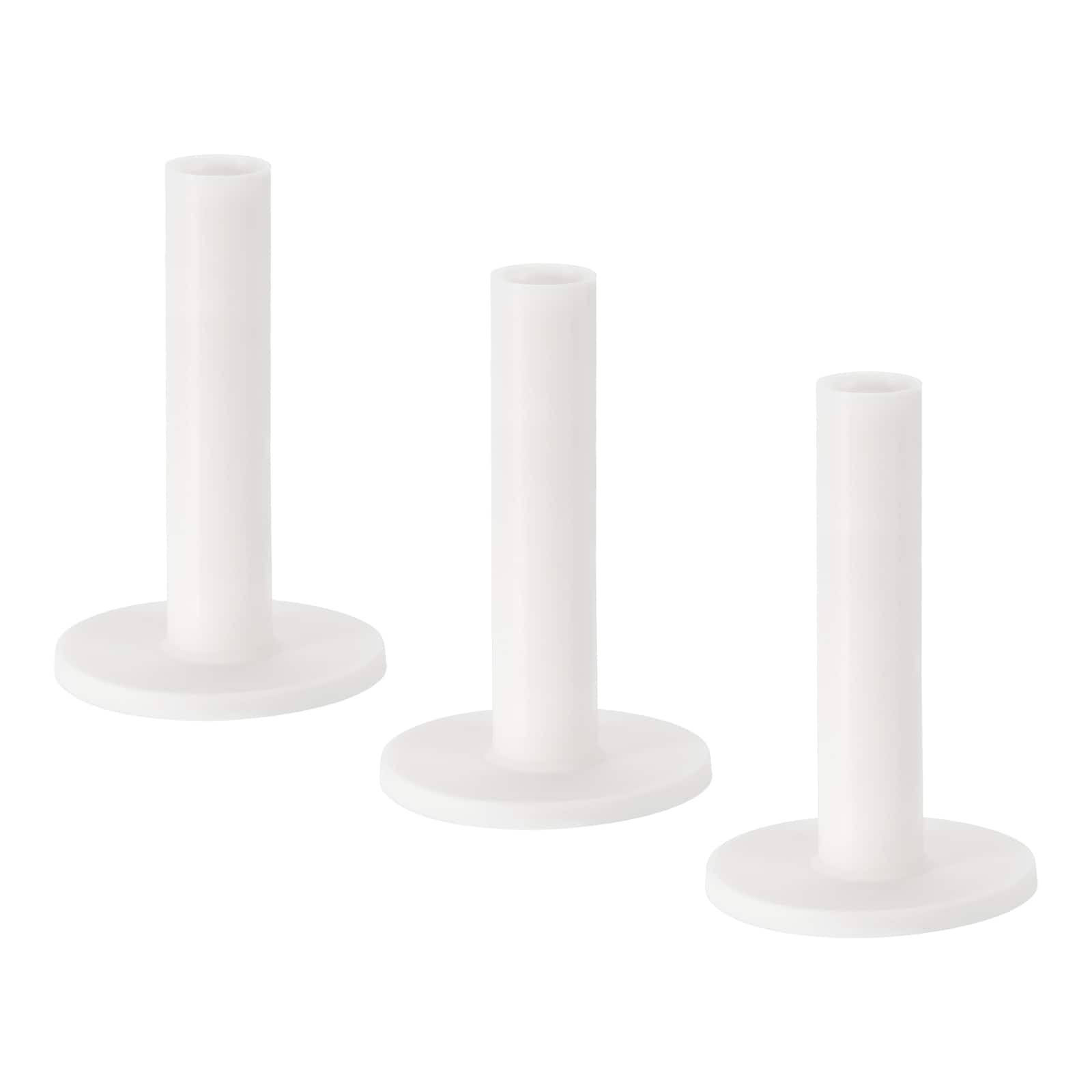 PATIKIL 3.5 Inch Rubber Golf Tee 3pcs Tall Training Driving Range Tee Stable Ball Holder for Outdoor Indoor Hitting Mat White