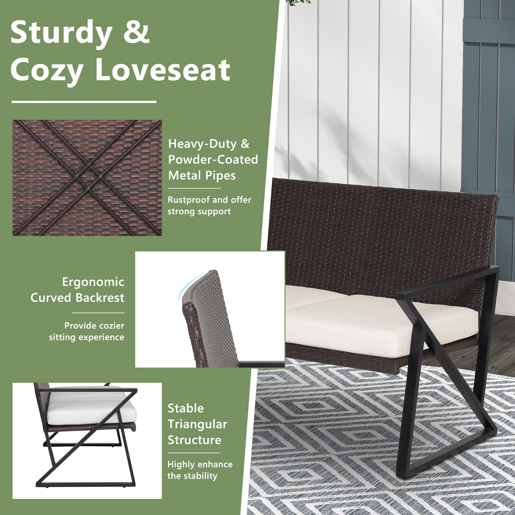 Forclover HYFL-741+ Patio-Conversation-Sets - View #5