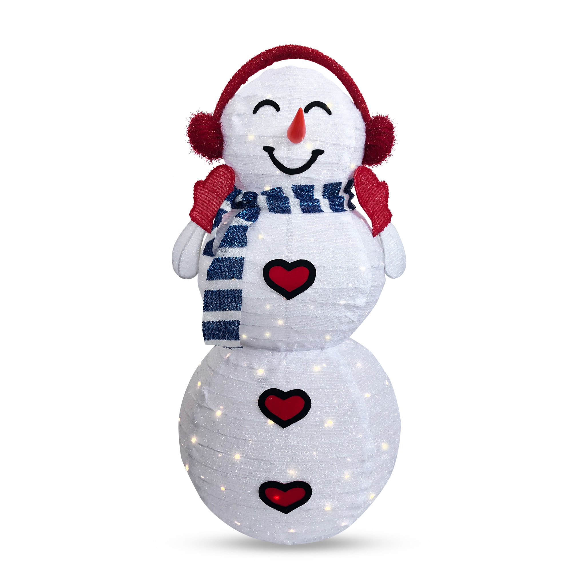 Joyfy 30694 36-Inches Freestanding Snowman Free standing decoration with White LED Lights
