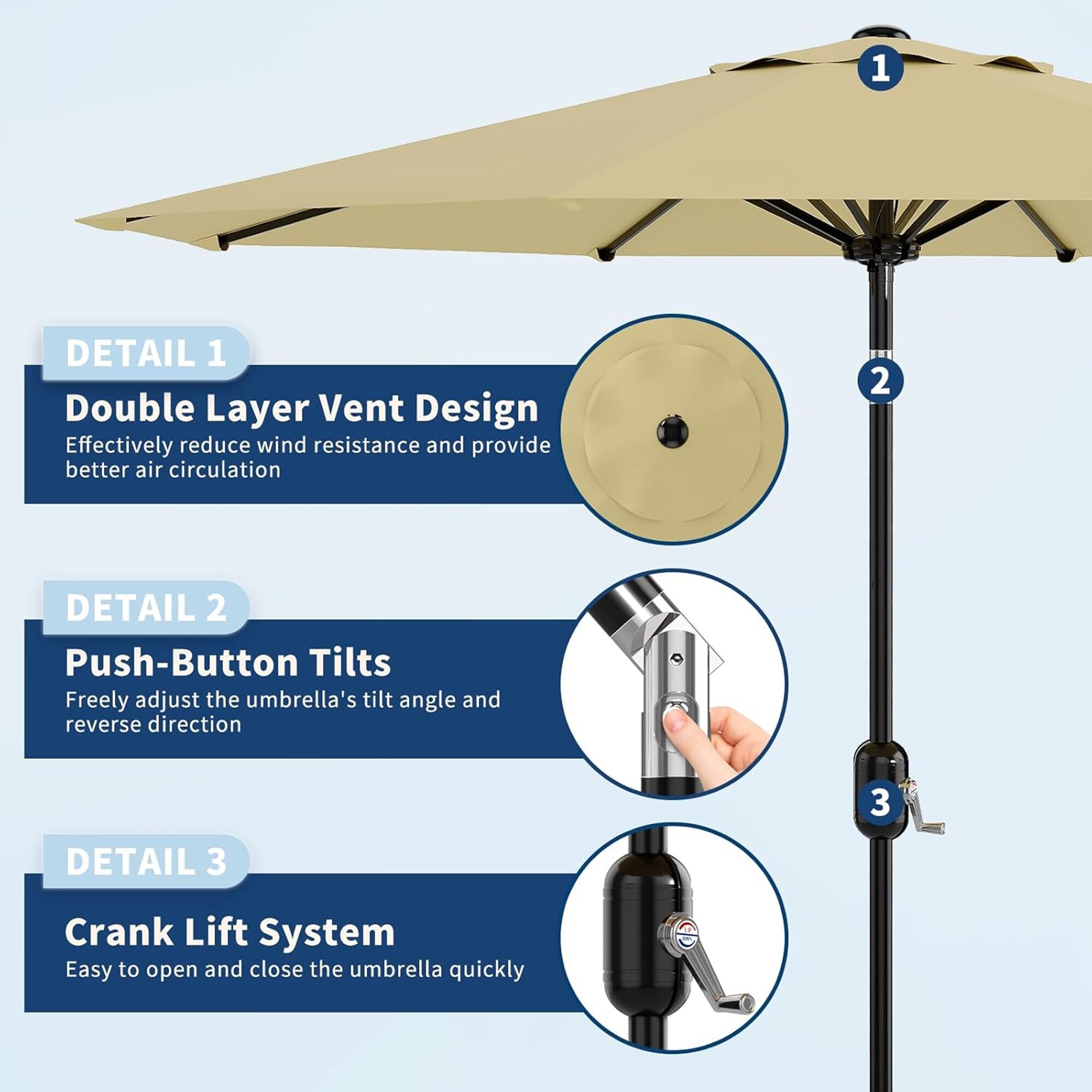 Qeetex LSHQQPPG-333JFP53 Umbrellas-2 - View #2