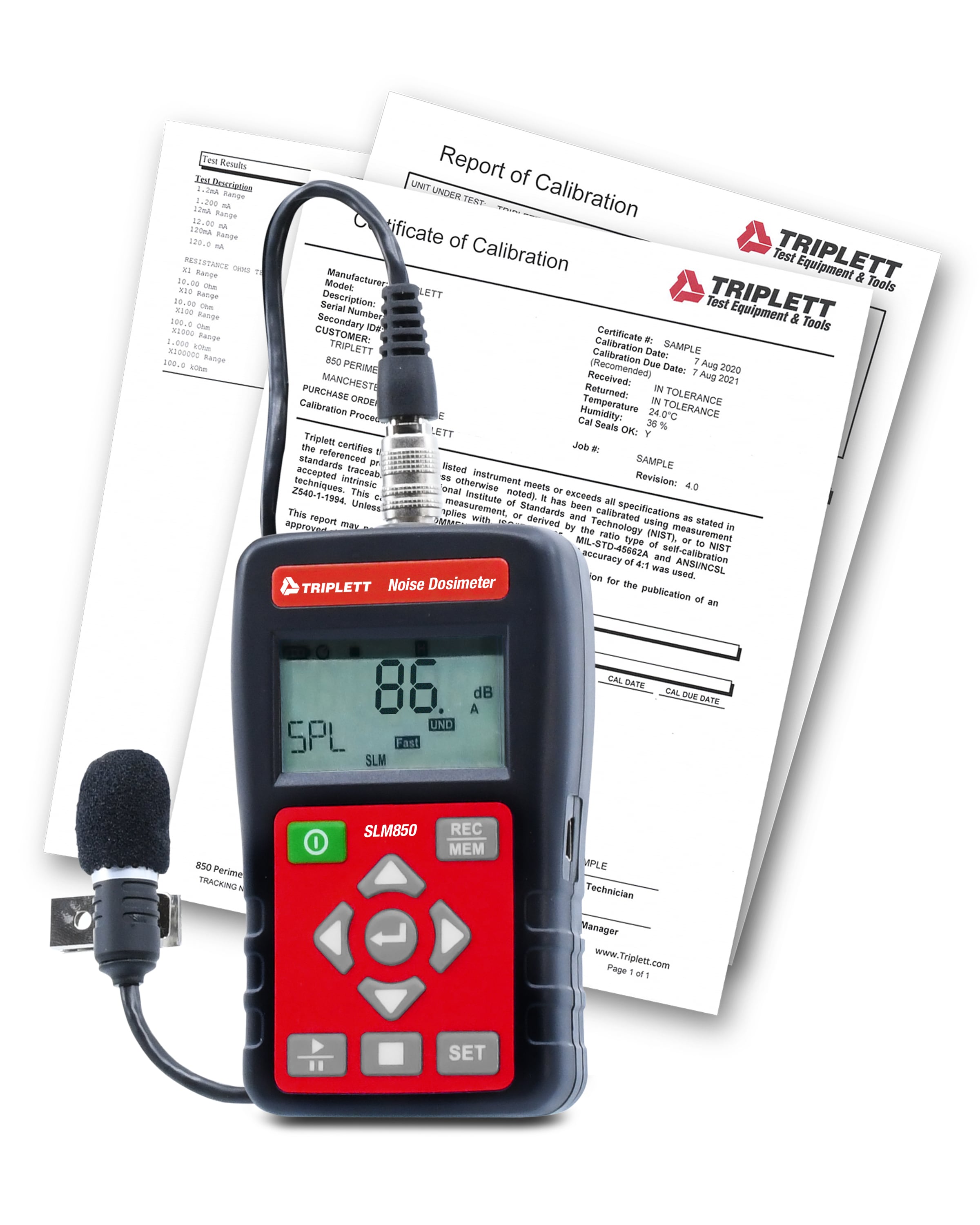 TRIPLETT LCD Display Specialty meter #SLM850-NIST