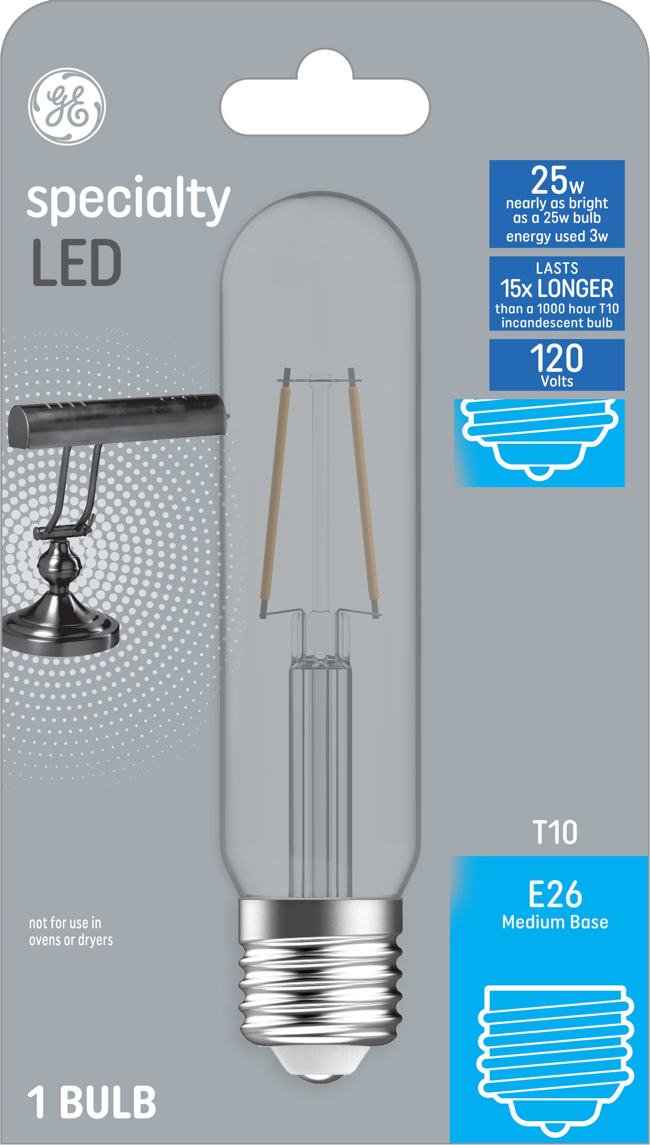 GE Specialty LED 25-Watt EQ T10 Soft White Medium Base (e-26) LED Light  Bulb in the Specialty Light Bulbs department at