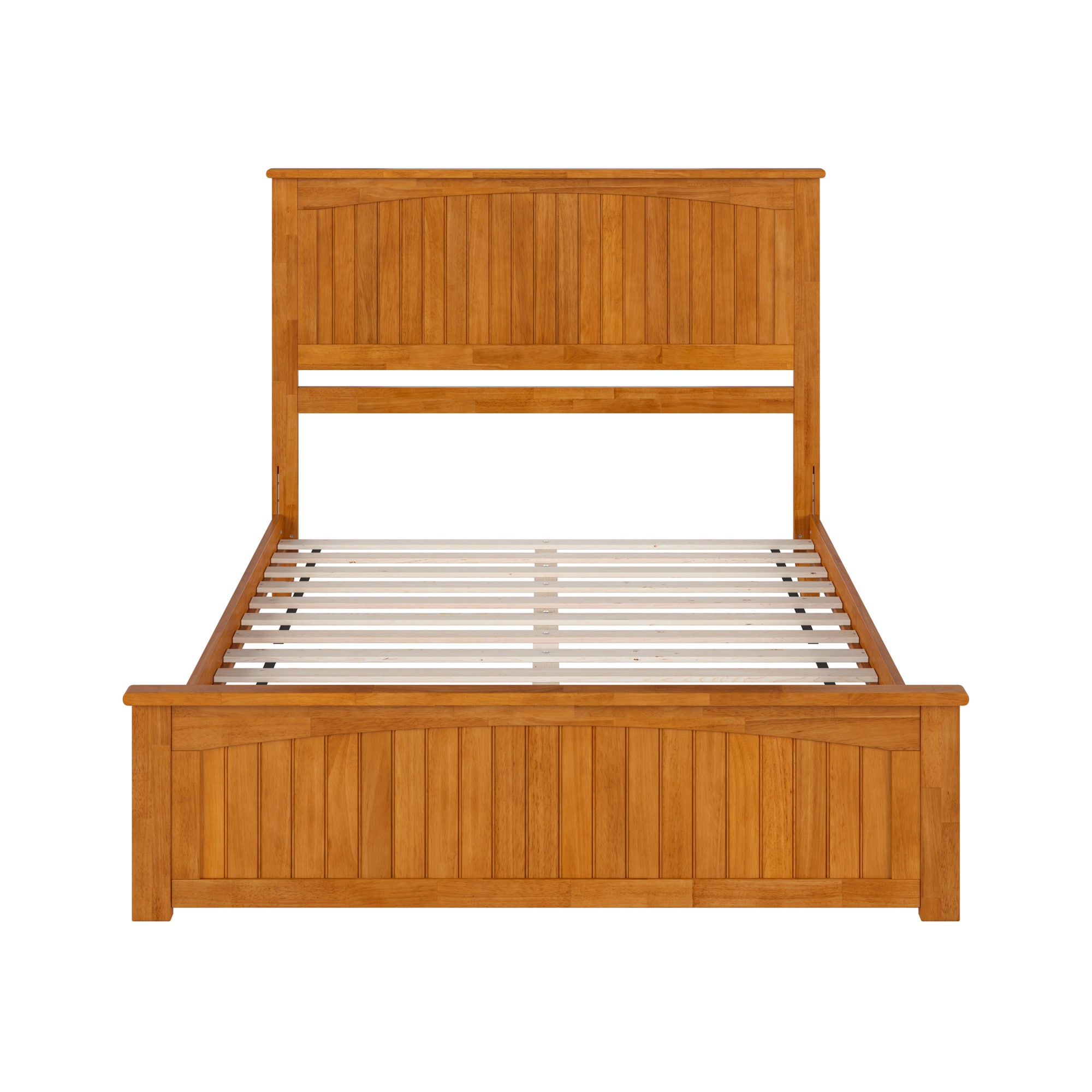 Nantucket Light Toffee Queen Solid Wood Platform Bed with Headboard