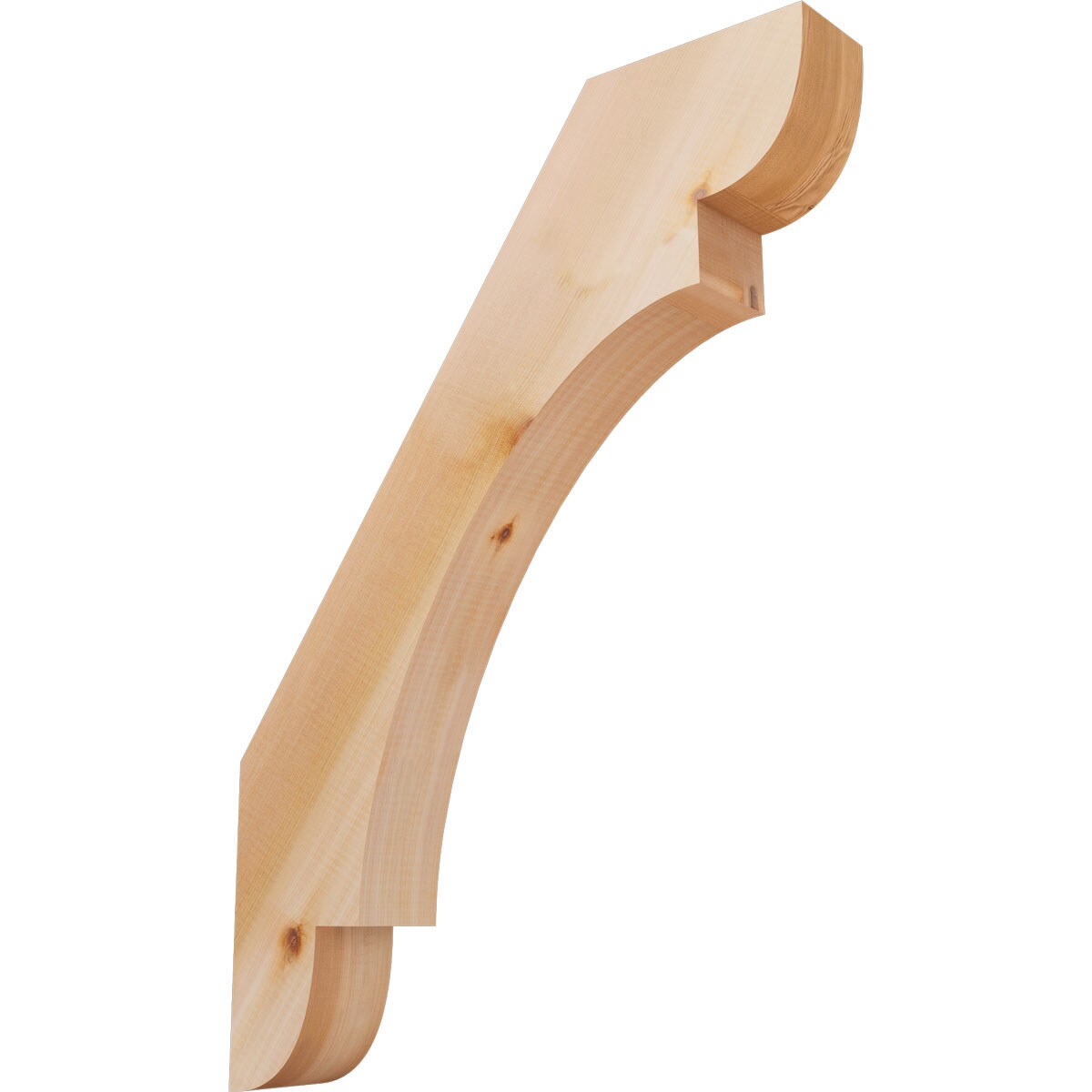 Ekena Millwork BRC04X22X30OLY00SWR 3-1/2-in x 22-in x 30-in Western Red Cedar Unfinished Wood Olympic Smooth Knee Brace