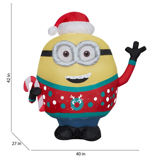 Universal 3.51-ft Lighted Universal Pictures Minion Otto Christmas ...