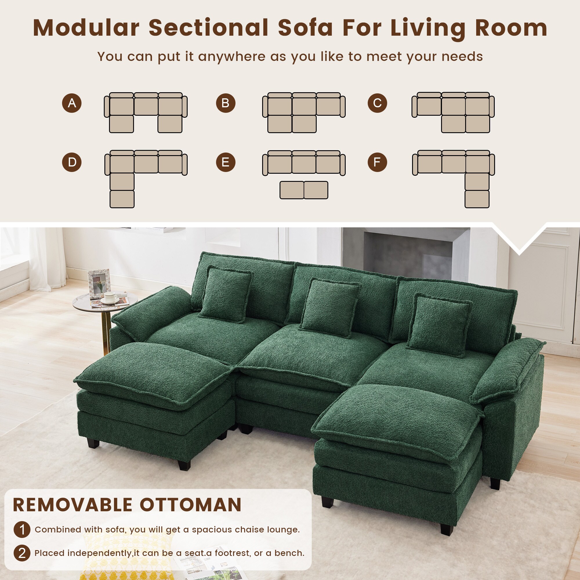 JEAREY 10FXBRT+LED-RD Sofas-Loveseats - View #8