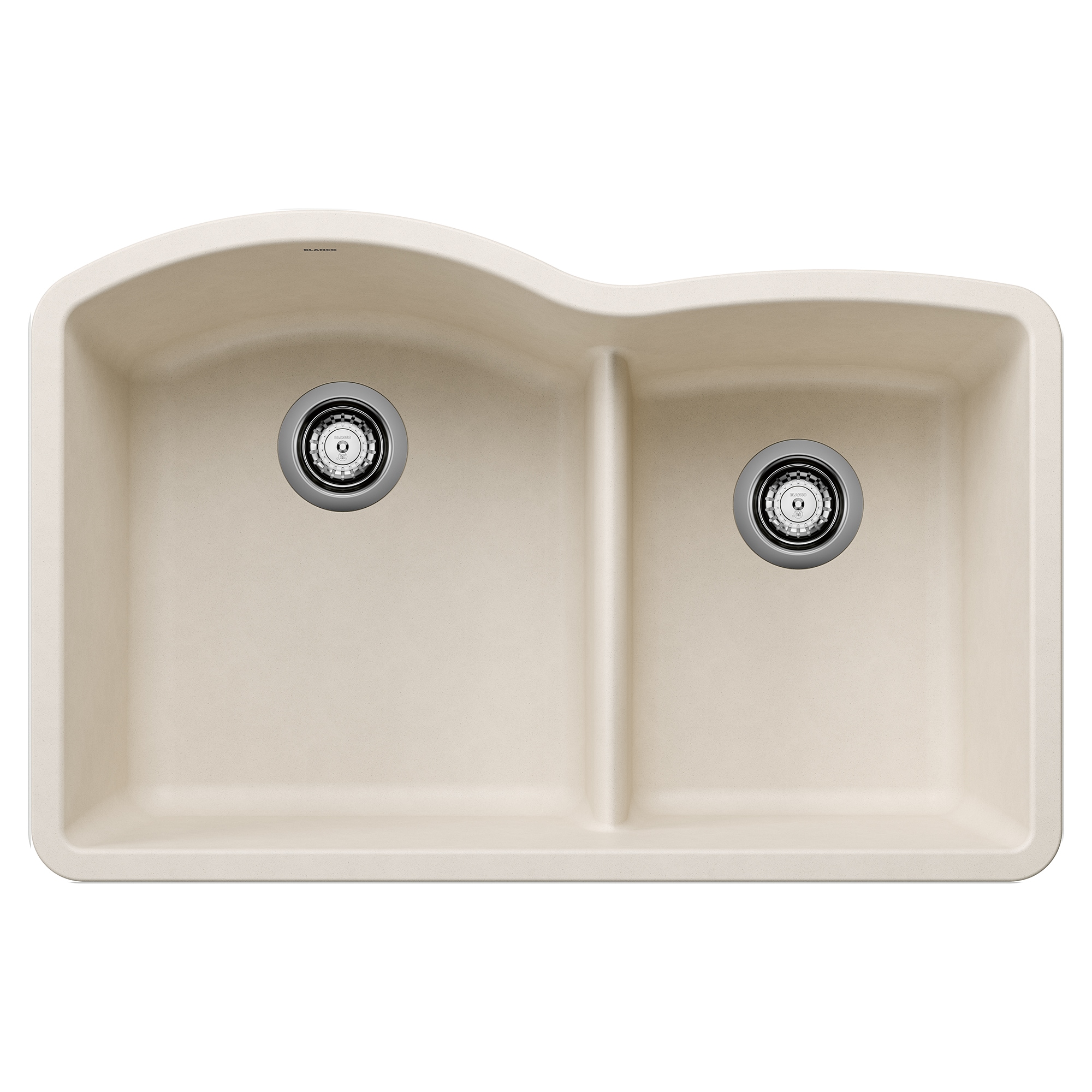 BLANCO 443065 Diamond Undermount 32.07-in x 20.92-in Granite Double offset bowl Kitchen Sink