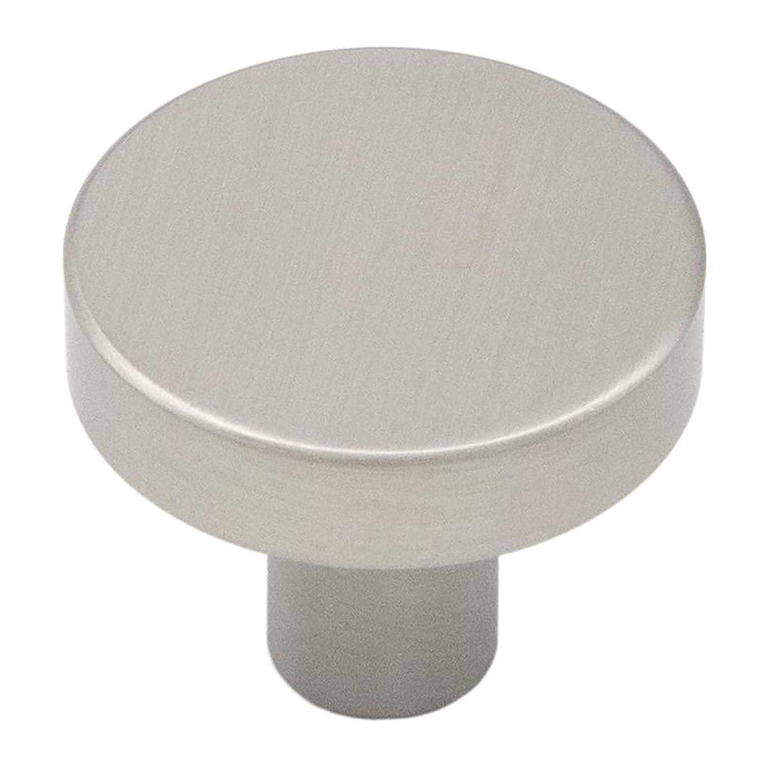 Hickory Hardware Heritage Designs Crew 1-1/8-in Satin Nickel Round Contemporary Cabinet Knob 10 -Pack #R080339SNX-10G