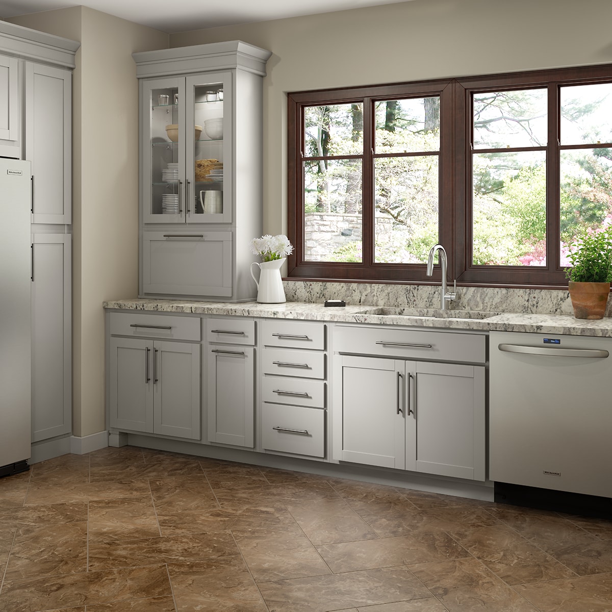 Shenandoah Audrey 12.875-in W X 13-in H Harbor Painted Kitchen Cabinet ...