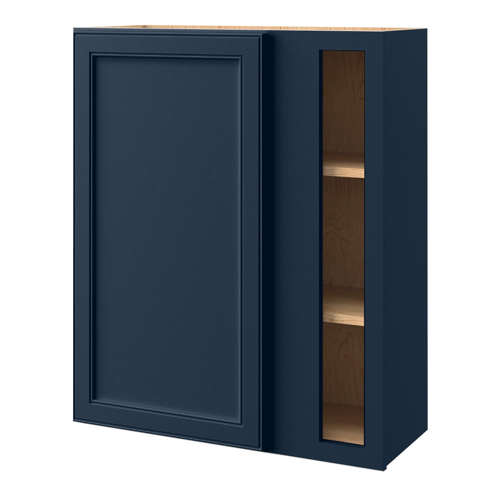 allen + roth 6298SH Southam 30-in W x 39.125-in H x 12-in D Navy Blind Wall Fully assembled Cabinet Recessed Panel