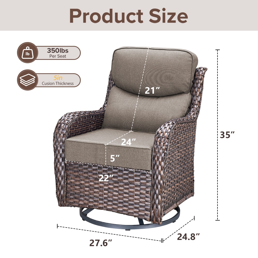 Pocassy PJ023XRRFT-3 Patio-Conversation-Sets - View #2