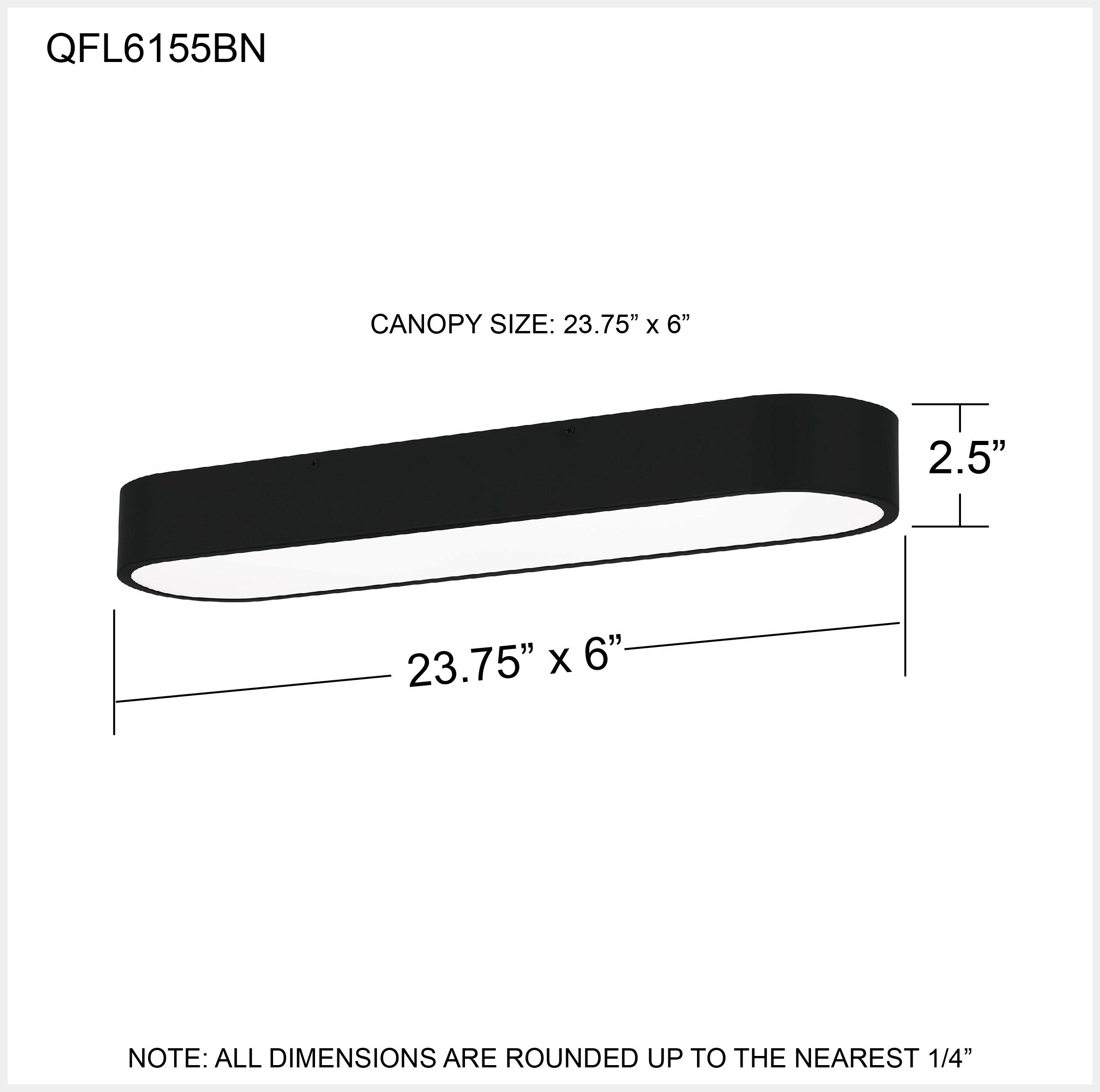 Quoizel QFL6155MBK flushmounts - View #5