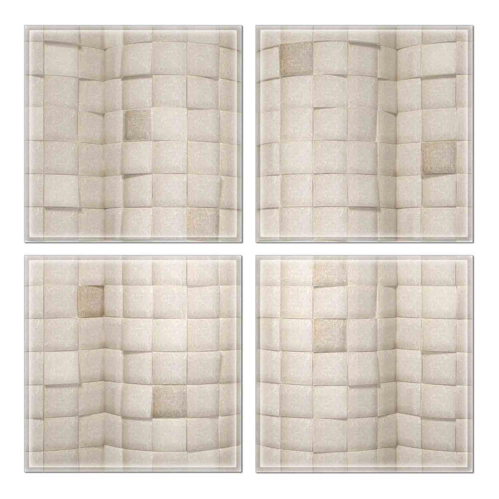 Instant Mosaic 5280103 Upscale Designs 32-Pack Multicolor 6-in x 6-in Glossy Glass Random Wall Tile